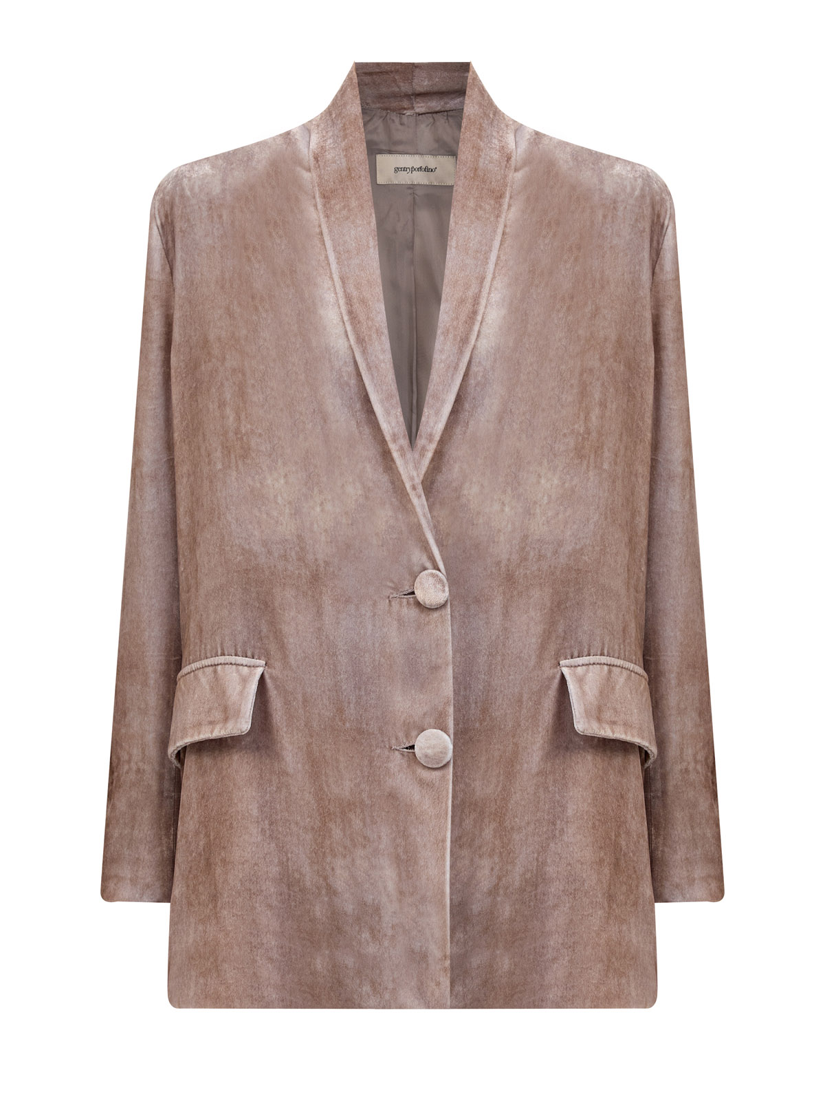 Однобортный жакет из велюра на основе вискозы и шелка, Бежевый, Однобортный жакет из велюра на основе вискозы и шелка
Однобортный жакет из велюра на основе вискозы и шелка, Бежевый, Однобортный жакет из велюра на основе вискозы и шелка