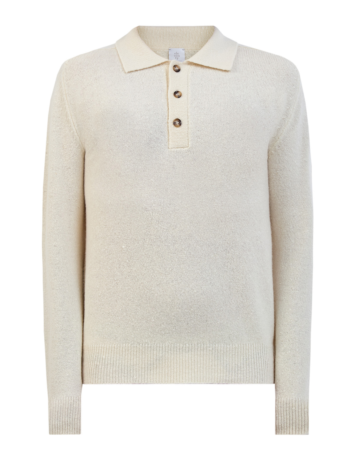 Однотонный джемпер-поло из мягкой шерсти и кашемира, Бежевый, Однотонный джемпер-поло из мягкой шерсти и кашемира 
Однотонный джемпер-поло из мягкой шерсти и кашемира, Бежевый, Однотонный джемпер-поло из мягкой шерсти и кашемира