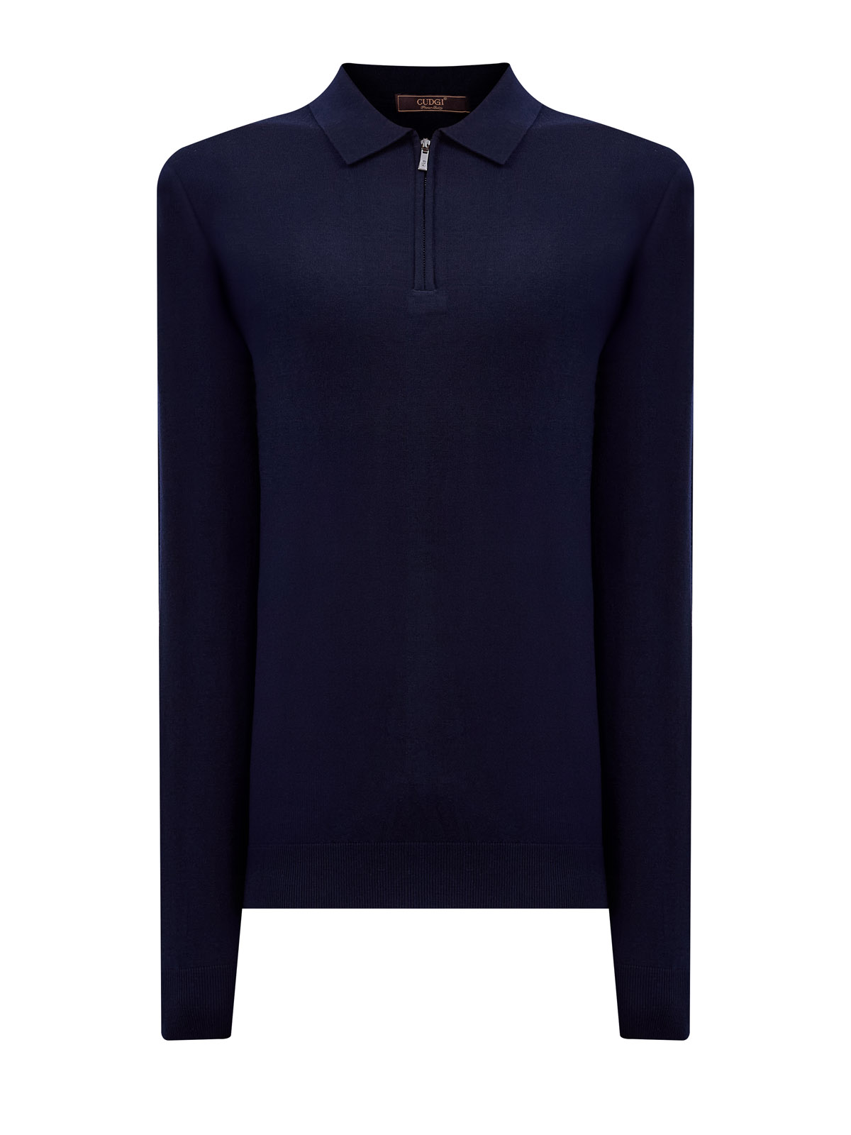 Джемпер-поло из шерсти и кашемира с застежкой на молнию, Синий, Джемпер-поло из шерсти и кашемира с застежкой на молнию 
Джемпер-поло из шерсти и кашемира с застежкой на молнию, Синий, Джемпер-поло из шерсти и кашемира с застежкой на молнию