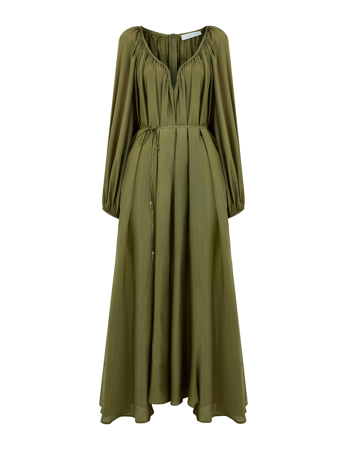 Шелковое платье-макси Acacia с тонким поясом в тон, Зеленый, Шелковое платье-макси Acacia с тонким поясом в тон 
Шелковое платье-макси Acacia с тонким поясом в тон, Зеленый, Шелковое платье-макси Acacia с тонким поясом в тон