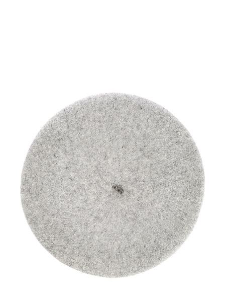 Шерстяной берет с деталью из ювелирных цепочек Мониль