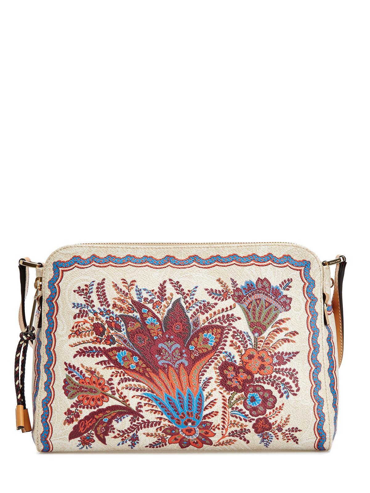 Компактная сумка-crossbody с регулируемым ремнем и узором