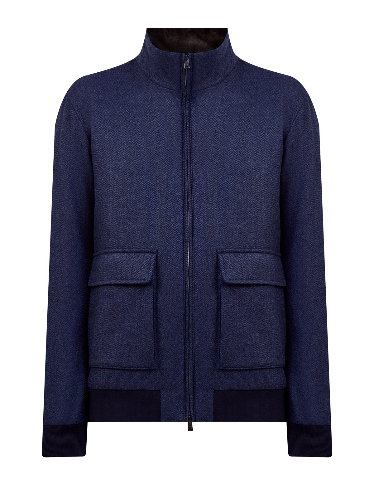 

Бомбер из шерсти и кашемира со съемной вставкой, Синий, Бомбер из шерсти и кашемира со съемной вставкой