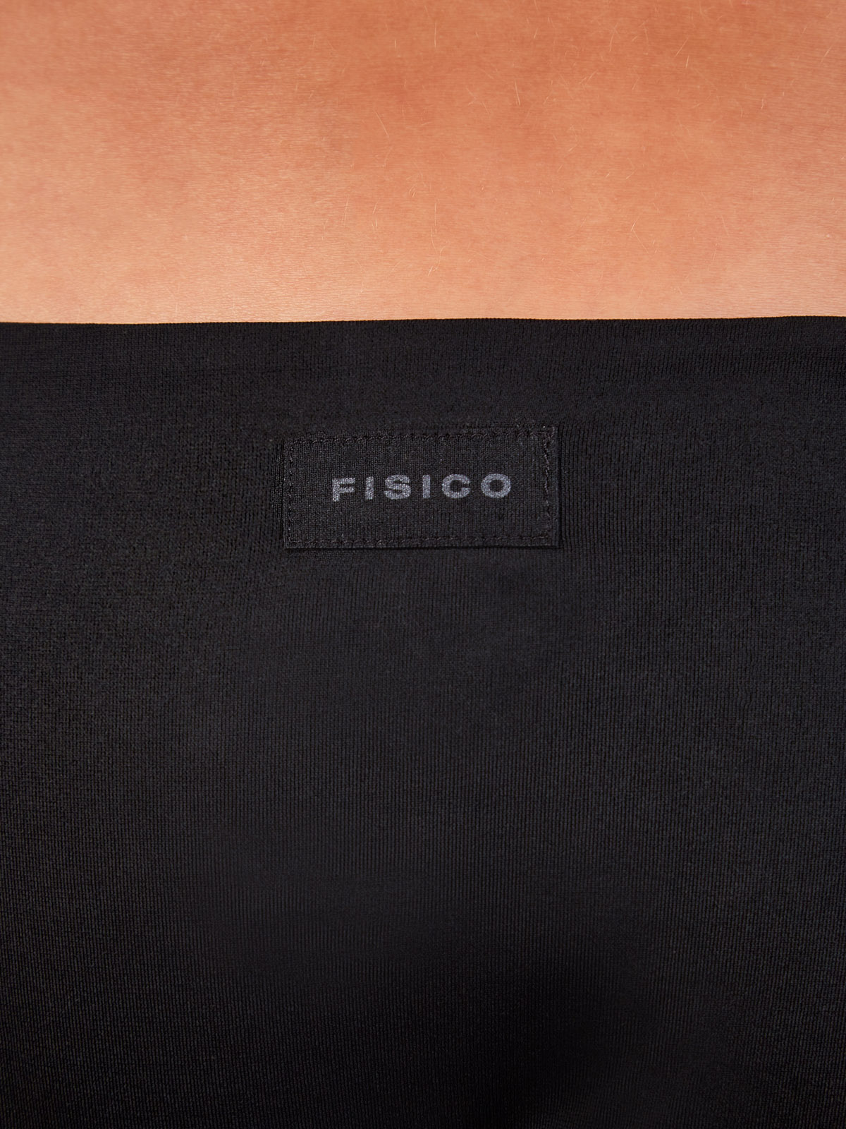 Плавки-бикини с тонкими завязками и литой символикой FISICO, цвет черный, размер M;S - фото 4