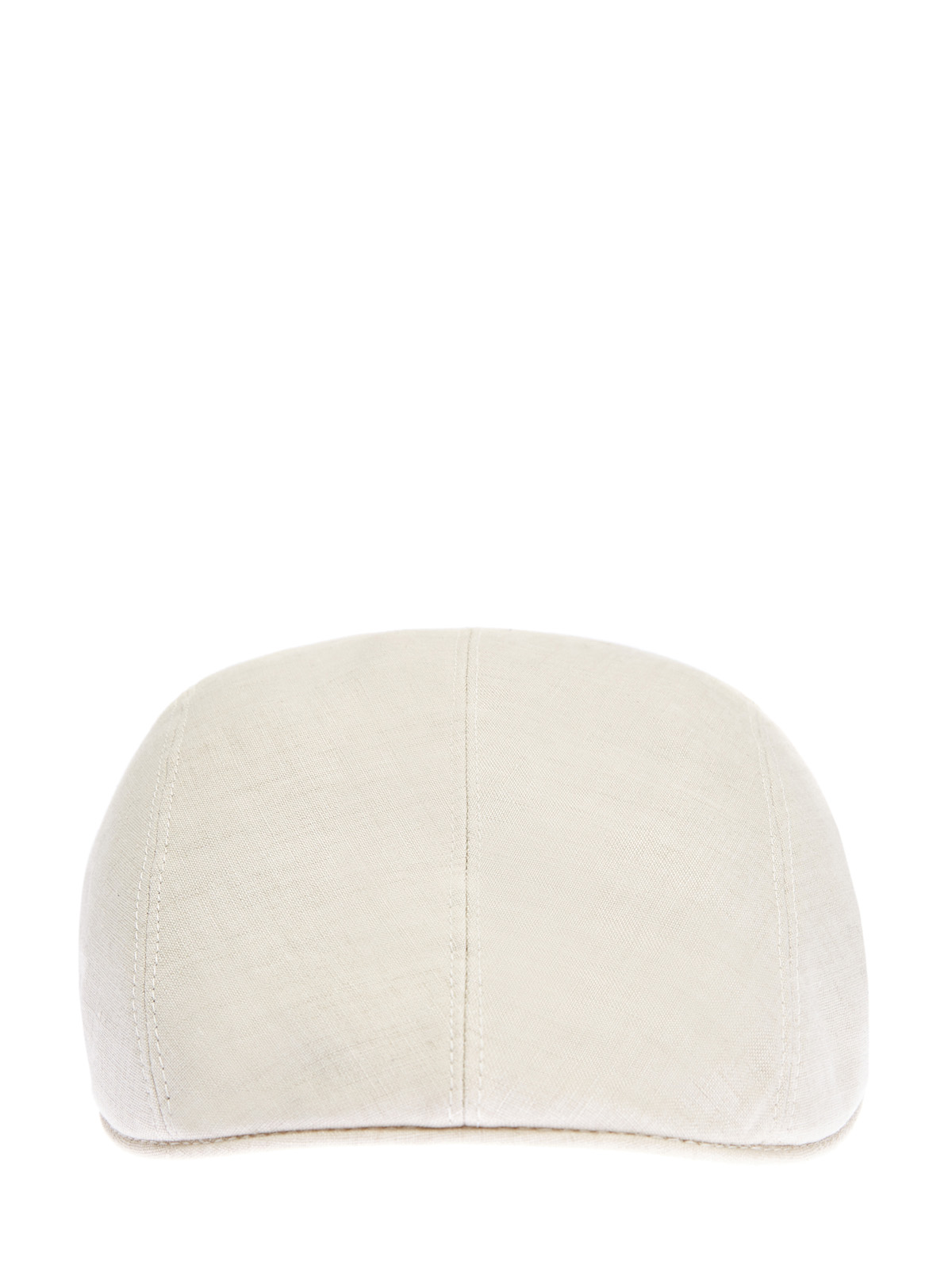 Светлая кепка из фактурной льняной ткани BRUNELLO CUCINELLI, цвет бежевый, размер L;XL - фото 1