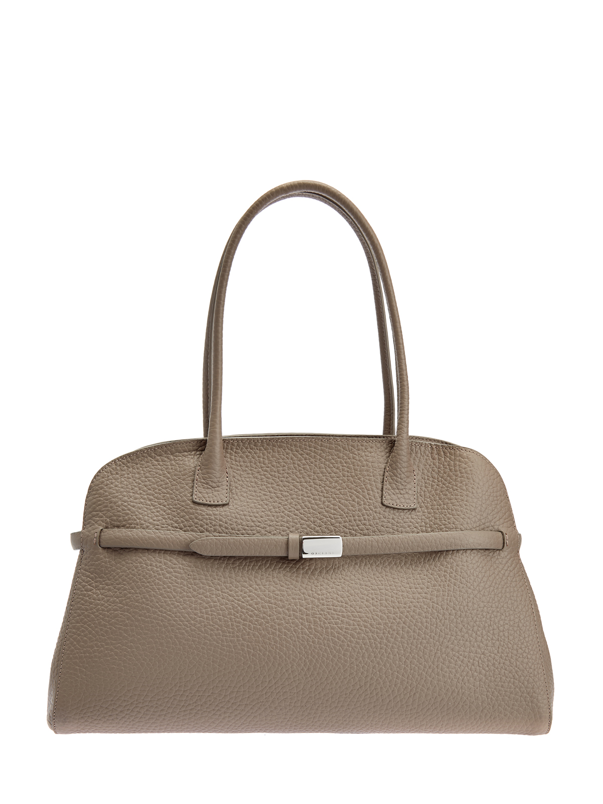 Сумка-тоут из крупнозернистой кожи с литой деталью 98820₽