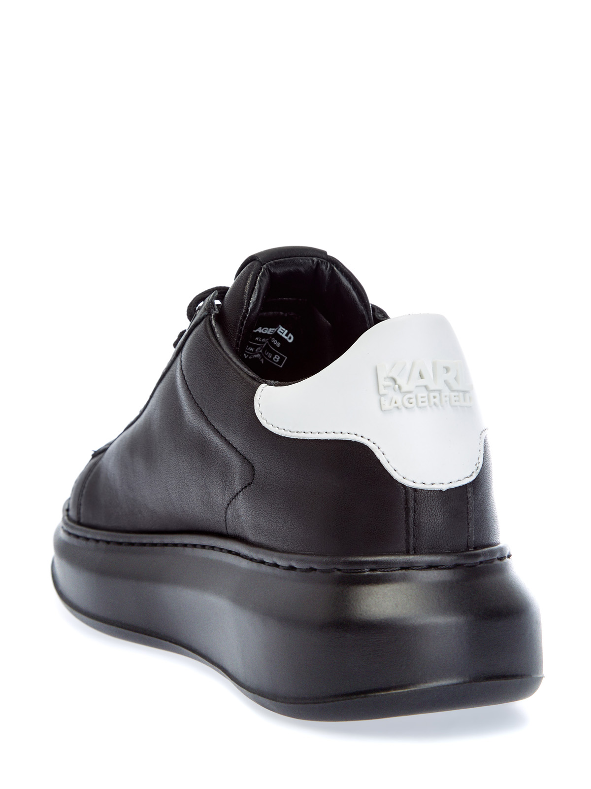 Кожаные кроссовки Kapri Karl с логотипом Outline KARL LAGERFELD, цвет черный, размер 37;39;41;42;38;40 - фото 4