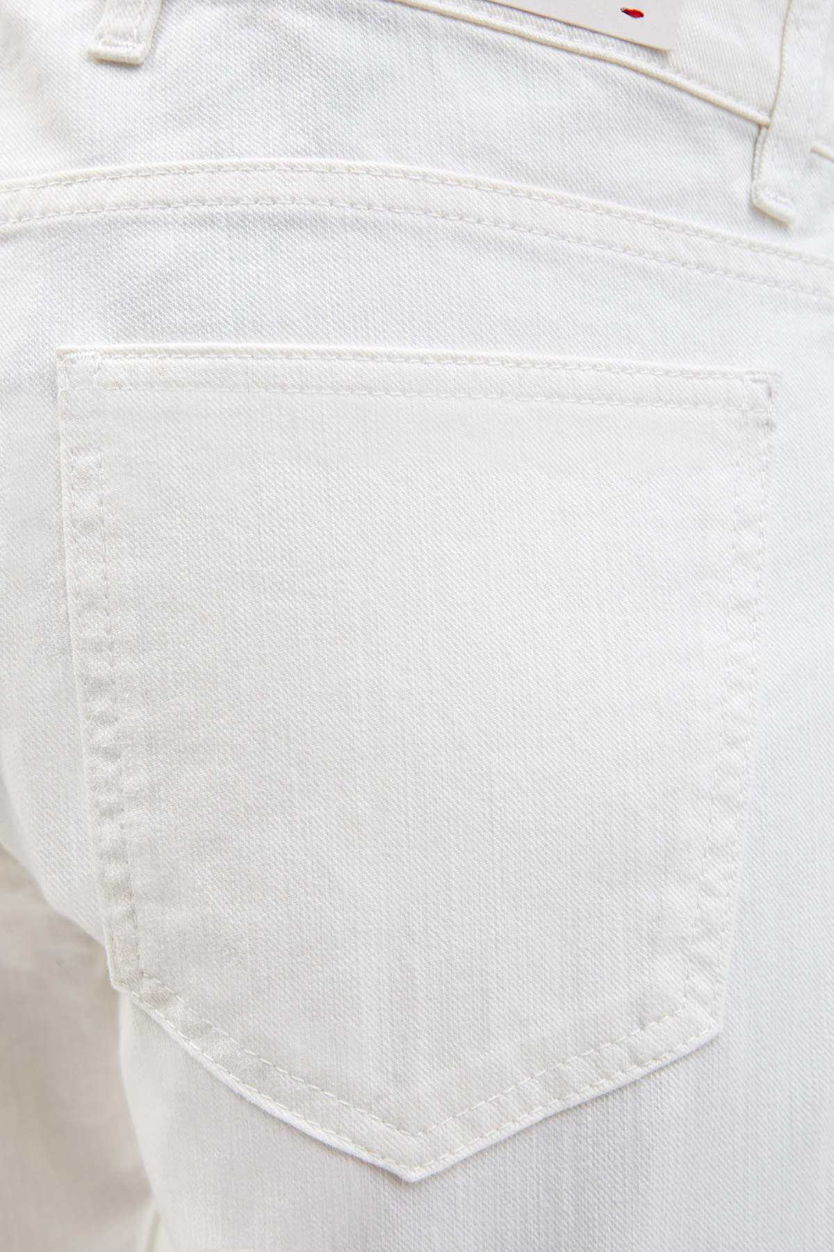 Однотонные джинсы кроя slim с матовой фурнитурой ELEVENTY, цвет белый, размер 48;50 - фото 6