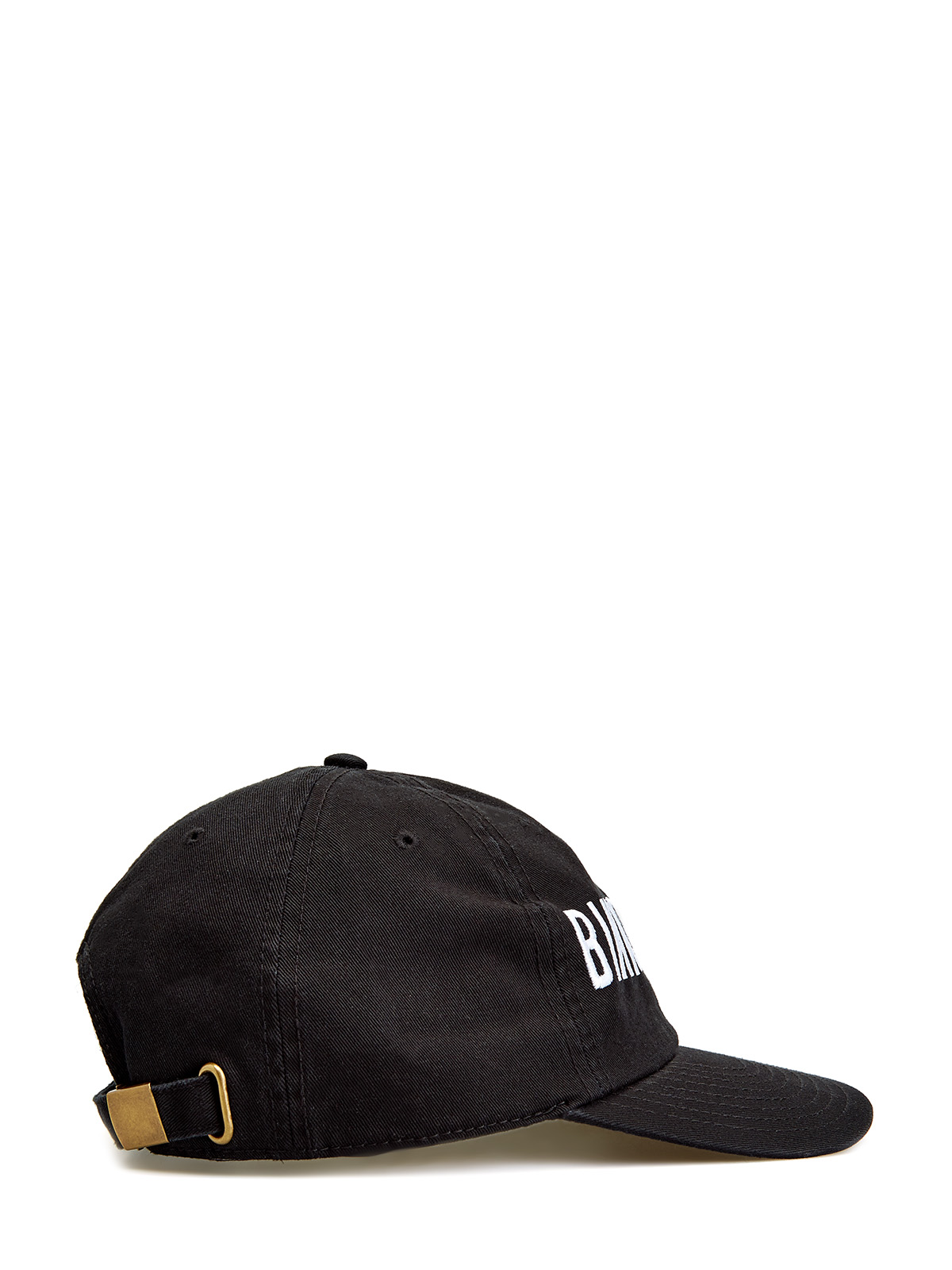 Бейсболка из хлопкового габардина с контрастной символикой BIKKEMBERGS, цвет черный, размер M - фото 2