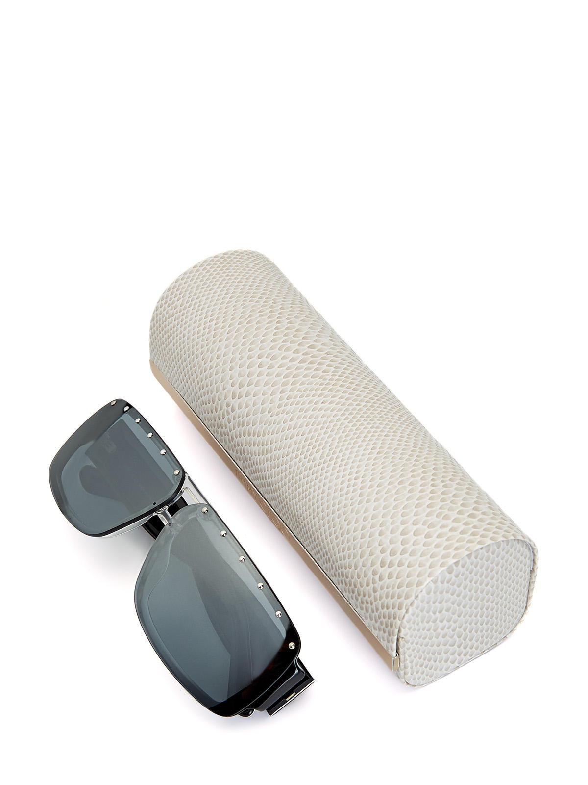 Солнцезащитные очки Morris с принтованными дужками и литым логотипом JIMMY CHOO  (sunglasses), цвет коричневый - фото 4