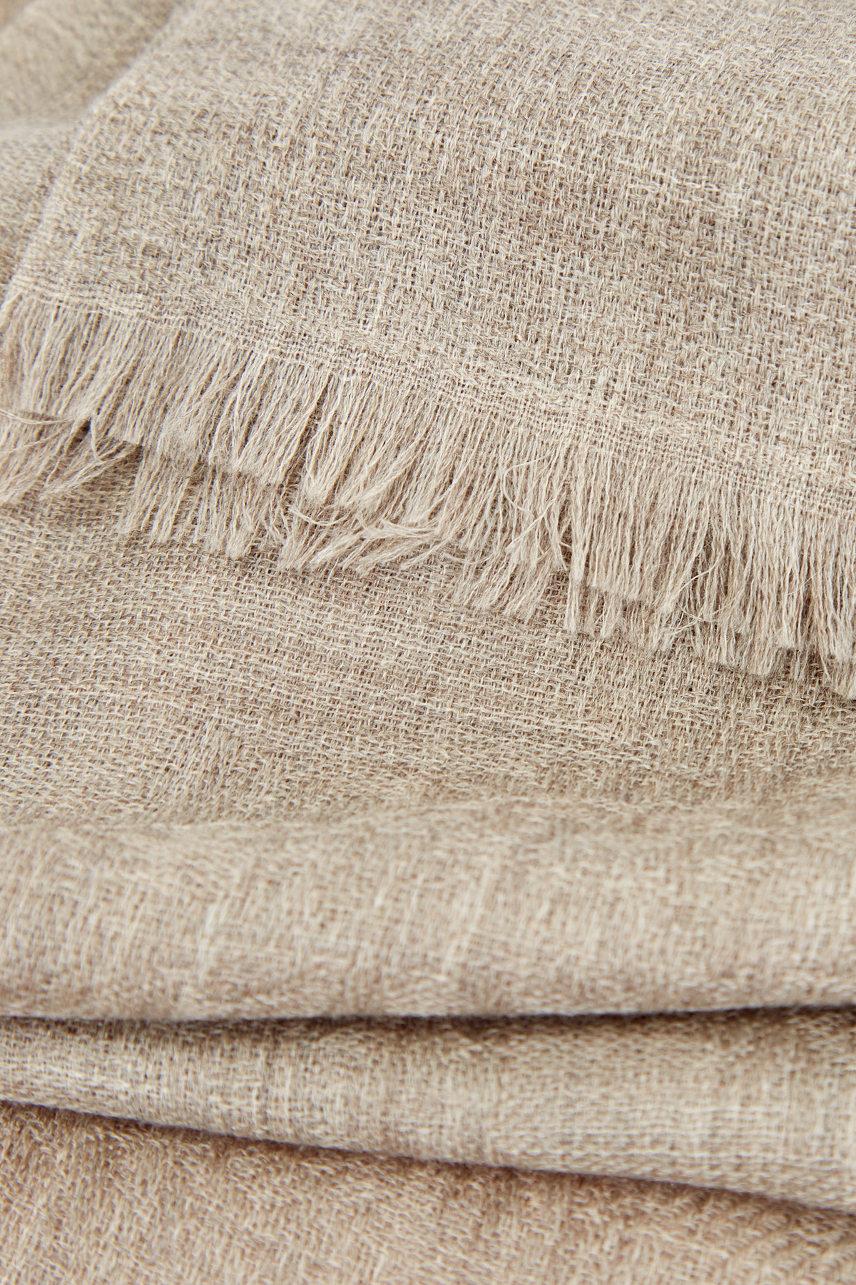 Фактурный шарф из кашемировой пряжи ETRO, цвет бежевый, размер 48;50;52;54;56 - фото 3