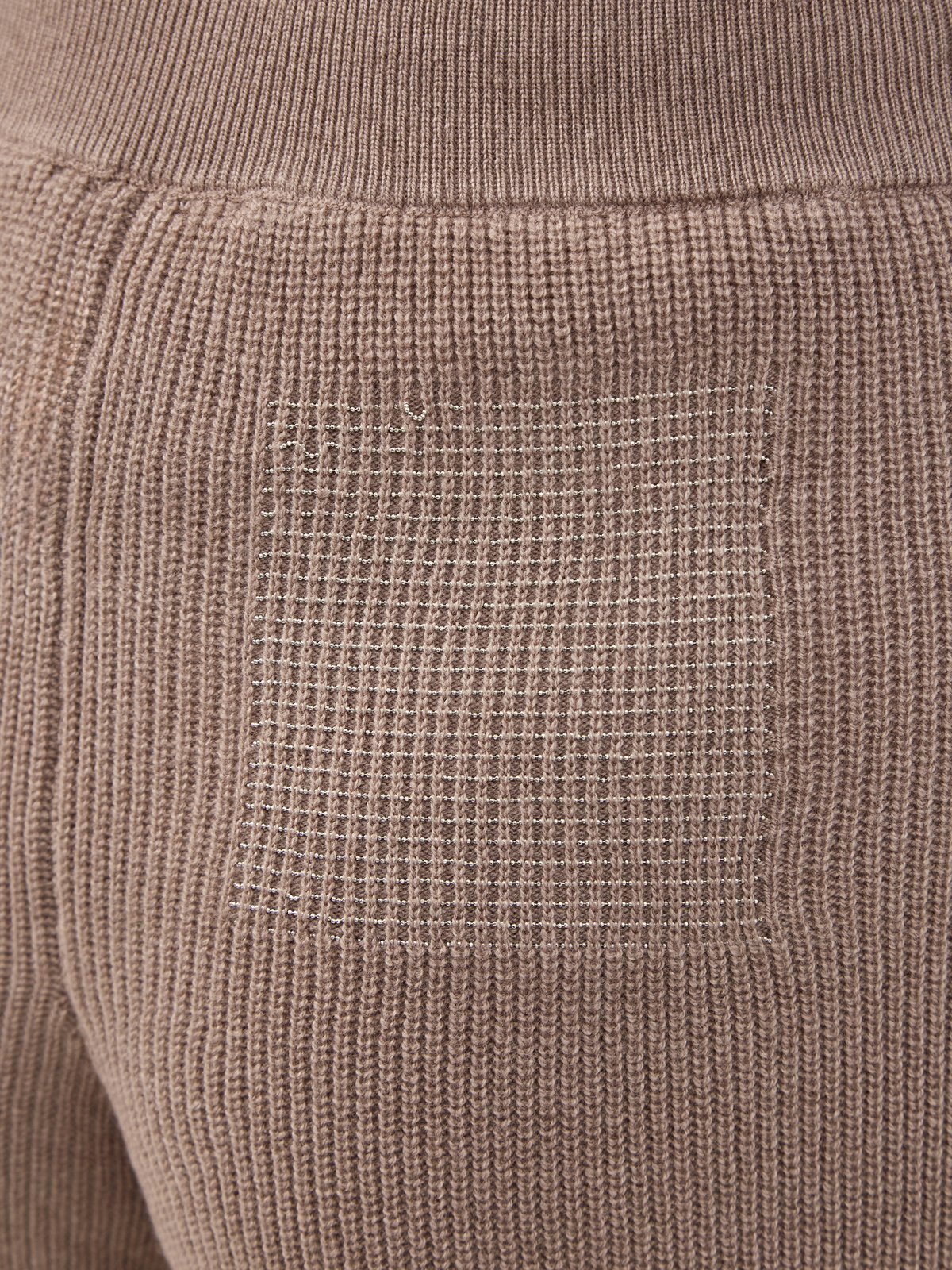 Брюки-джоггеры из шерсти, шелка и кашемира с поясом на кулиске PESERICO, цвет коричневый, размер 38;40;42;44;46 - фото 5