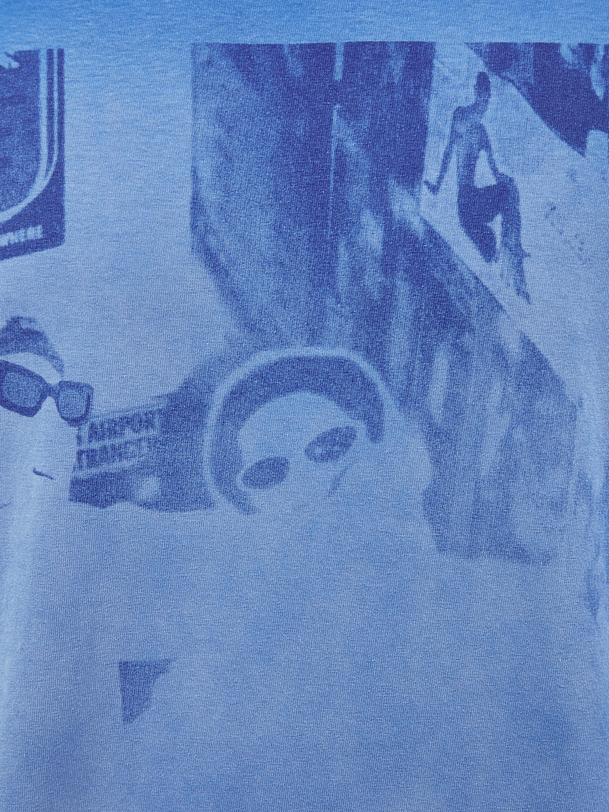 Свободная футболка T-Wash из хлопка джерси с принтом DIESEL, цвет синий, размер S;L;XL;M - фото 5
