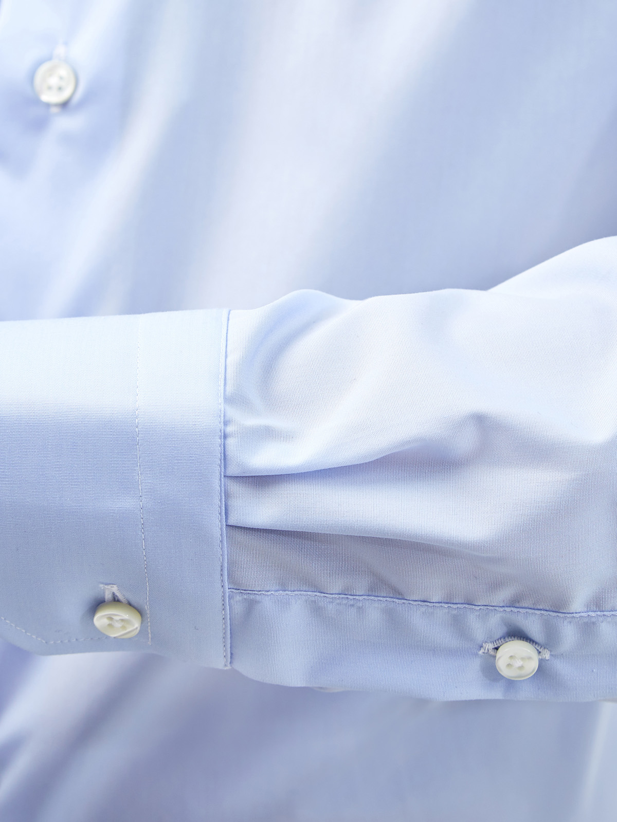 Классическая рубашка из гладкого хлопкового поплина Impeccabile CANALI, цвет голубой, размер 52;54;56;58;60;62 - фото 5
