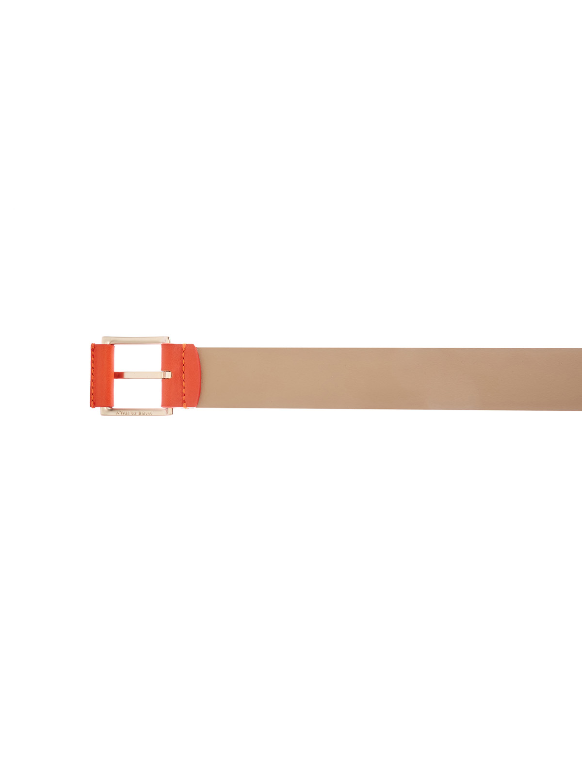 Кожаный ремень с макро-петлями LORENA ANTONIAZZI, цвет оранжевый, размер 40;44 - фото 4