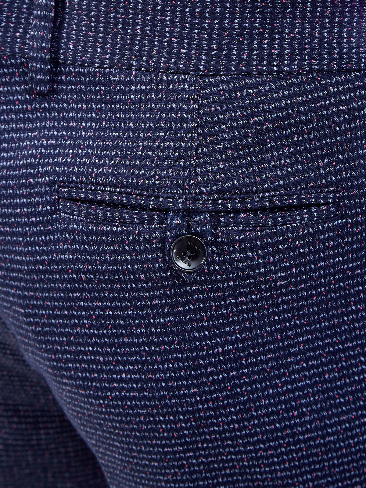 Костюмные брюки из хлопка и вискозы с микро-узором ETRO, цвет синий, размер 48;50;52;54 - фото 5