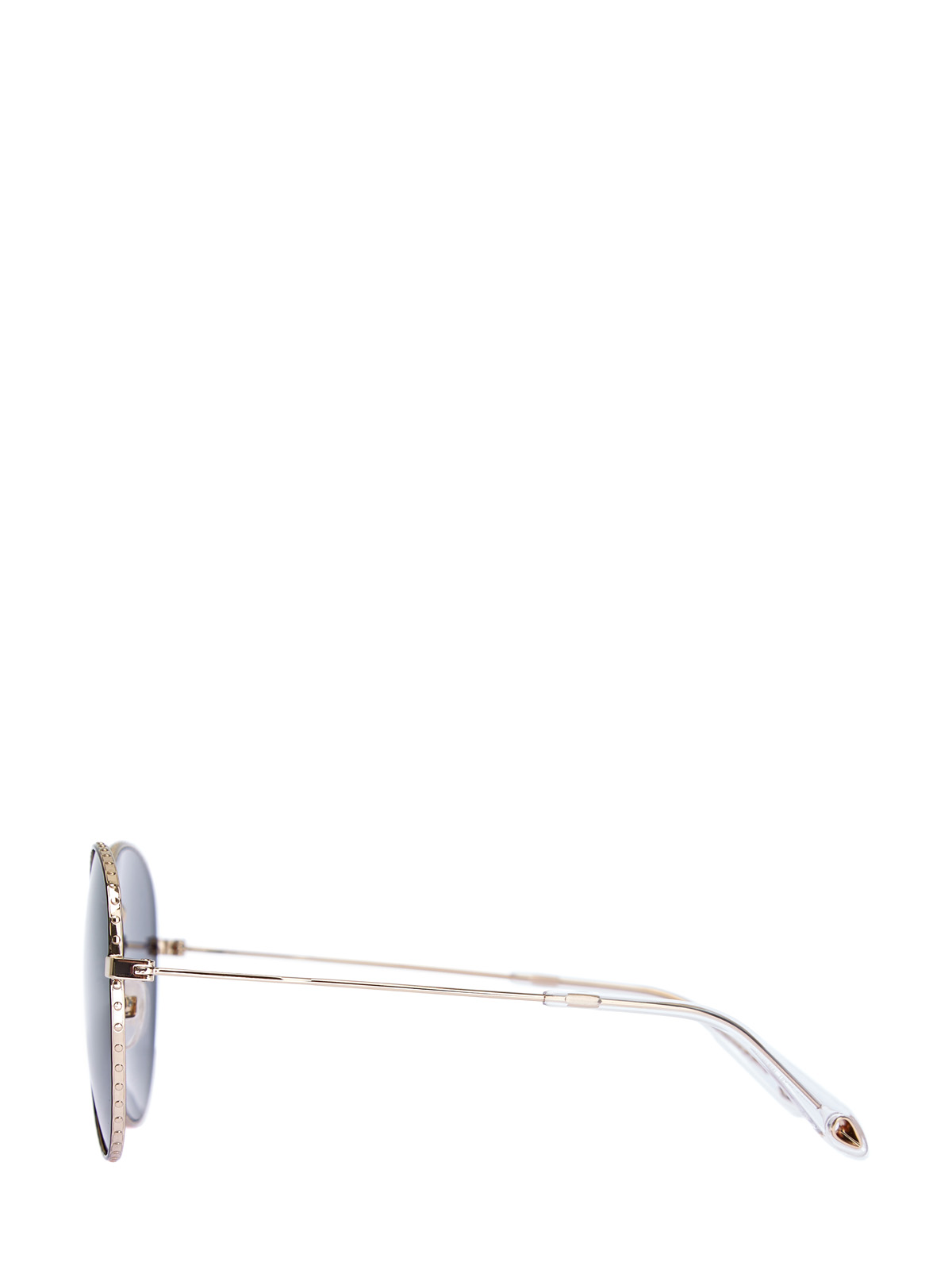 Очки-авиаторы с отделкой из металла золотистого цвета GIVENCHY (sunglasses), размер S;M;L - фото 3
