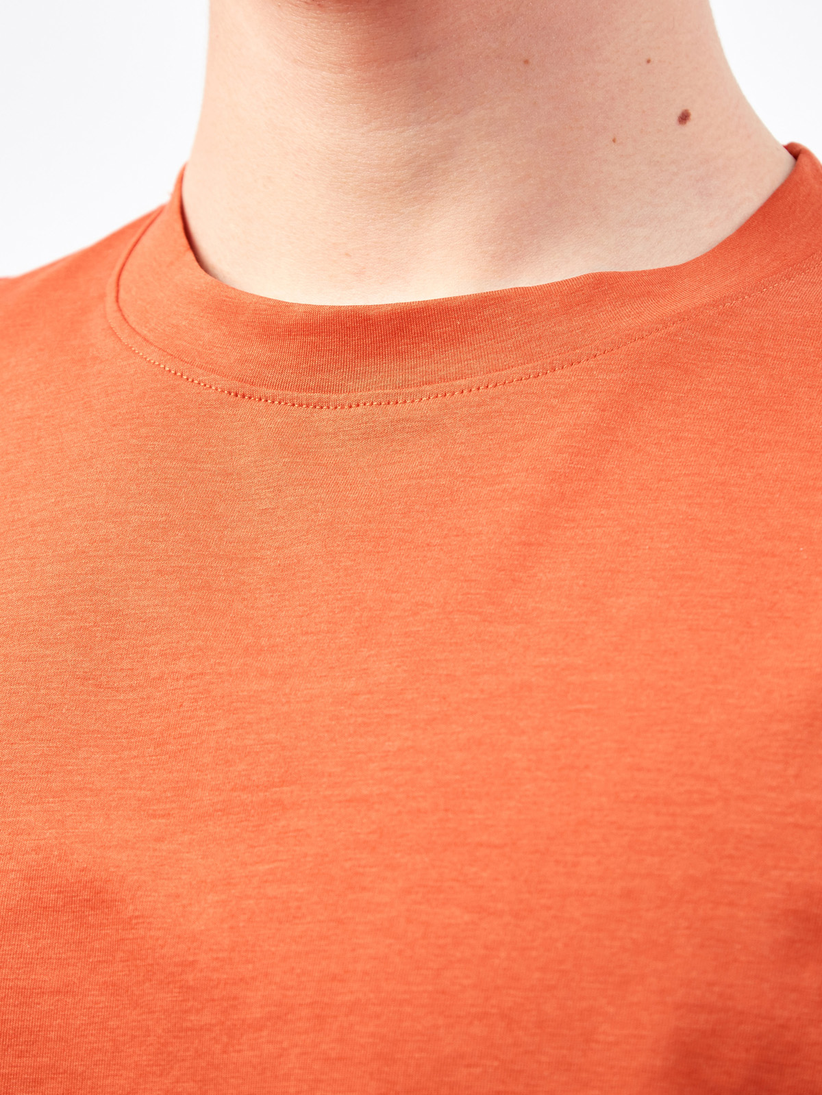 Яркая футболка из гладкого хлопка и лиоцелла CUDGI, цвет оранжевый, размер L;XL;2XL;M - фото 5