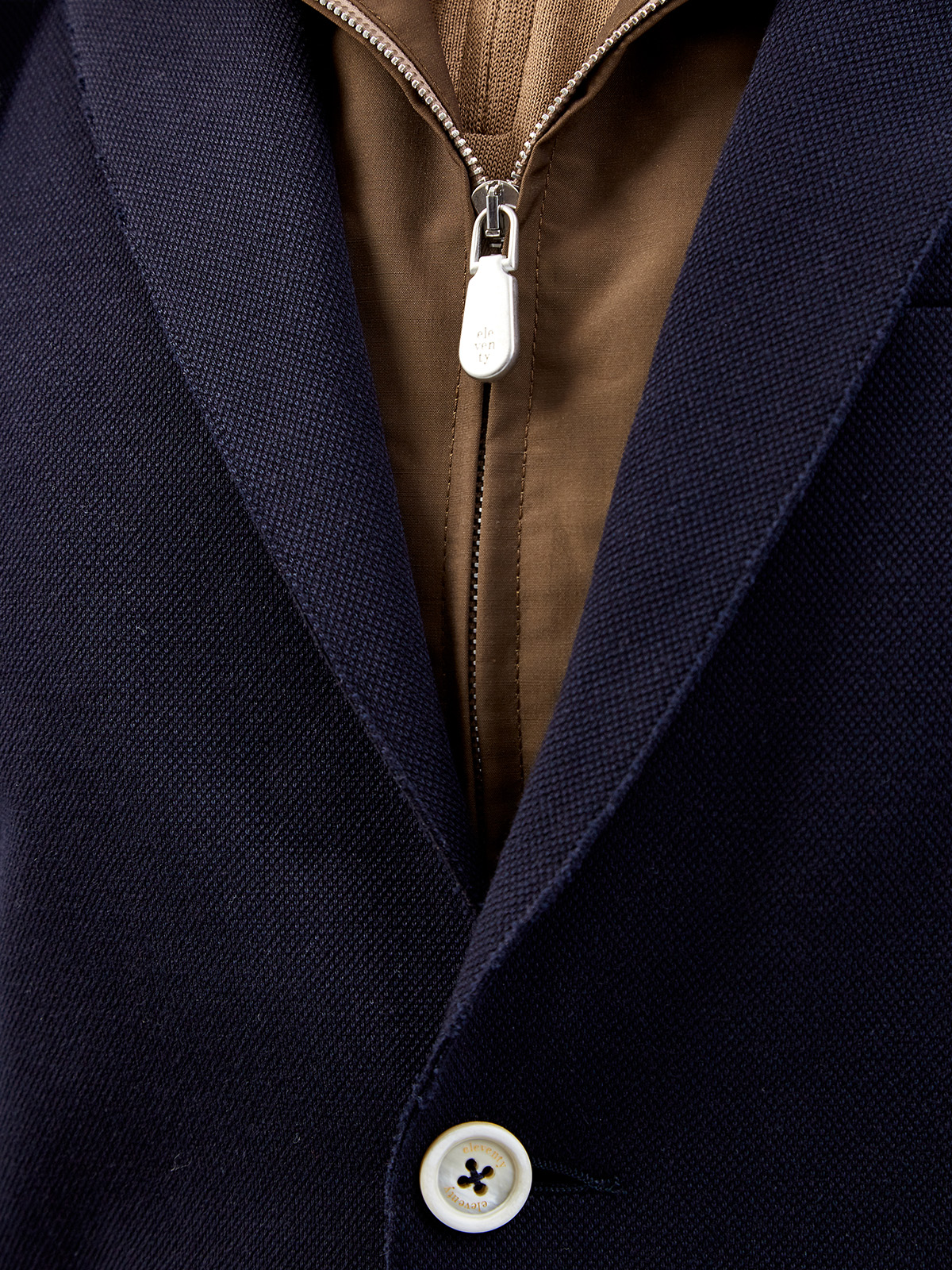 Комбинированный пиджак из хлопка и матового нейлона ELEVENTY, цвет мульти, размер 52;48 - фото 5