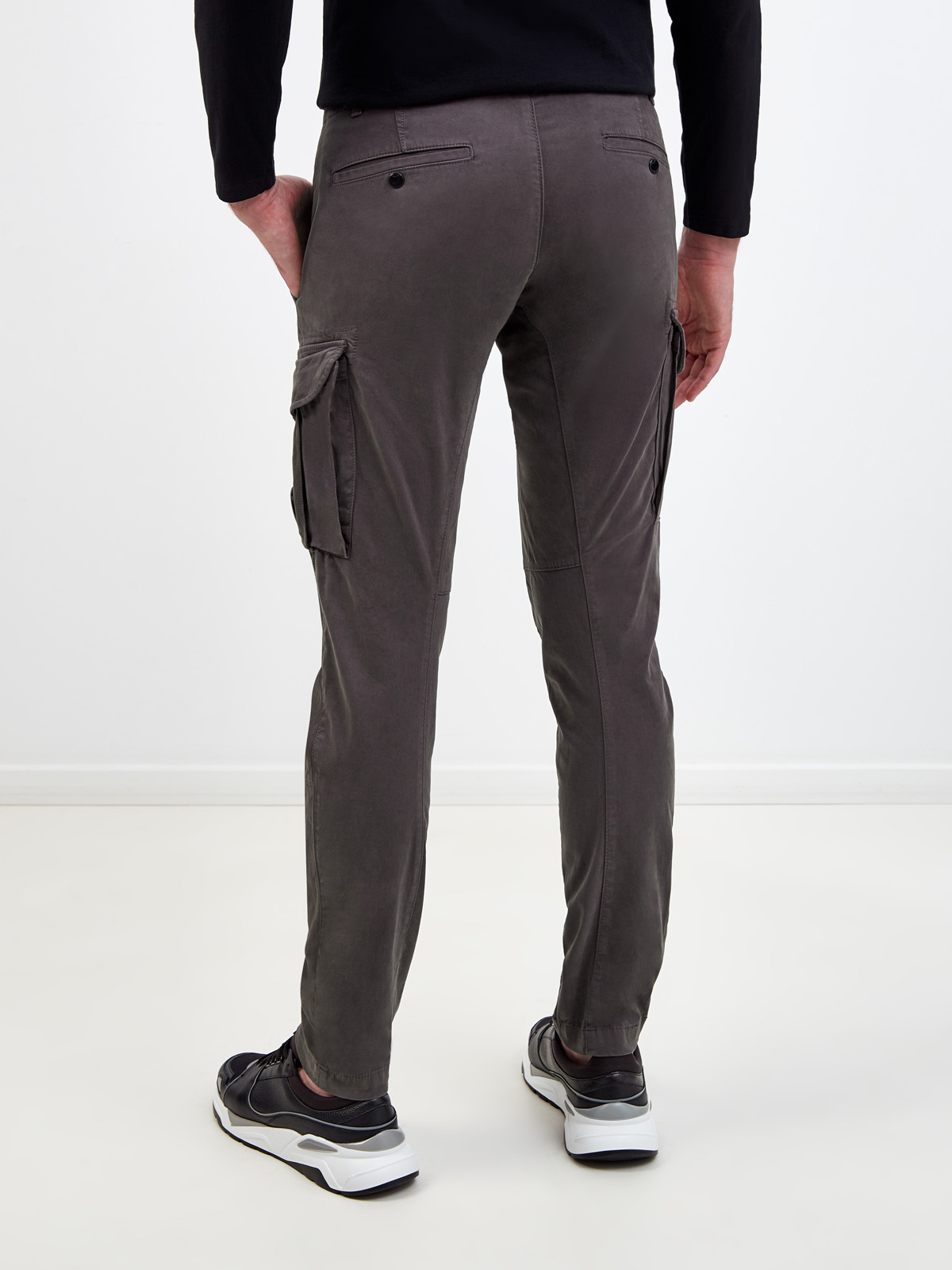 Хлопковые брюки Ergonomic Fit с двумя карманами-карго C.P.COMPANY, цвет серый, размер M;L;XL;2XL;S - фото 4