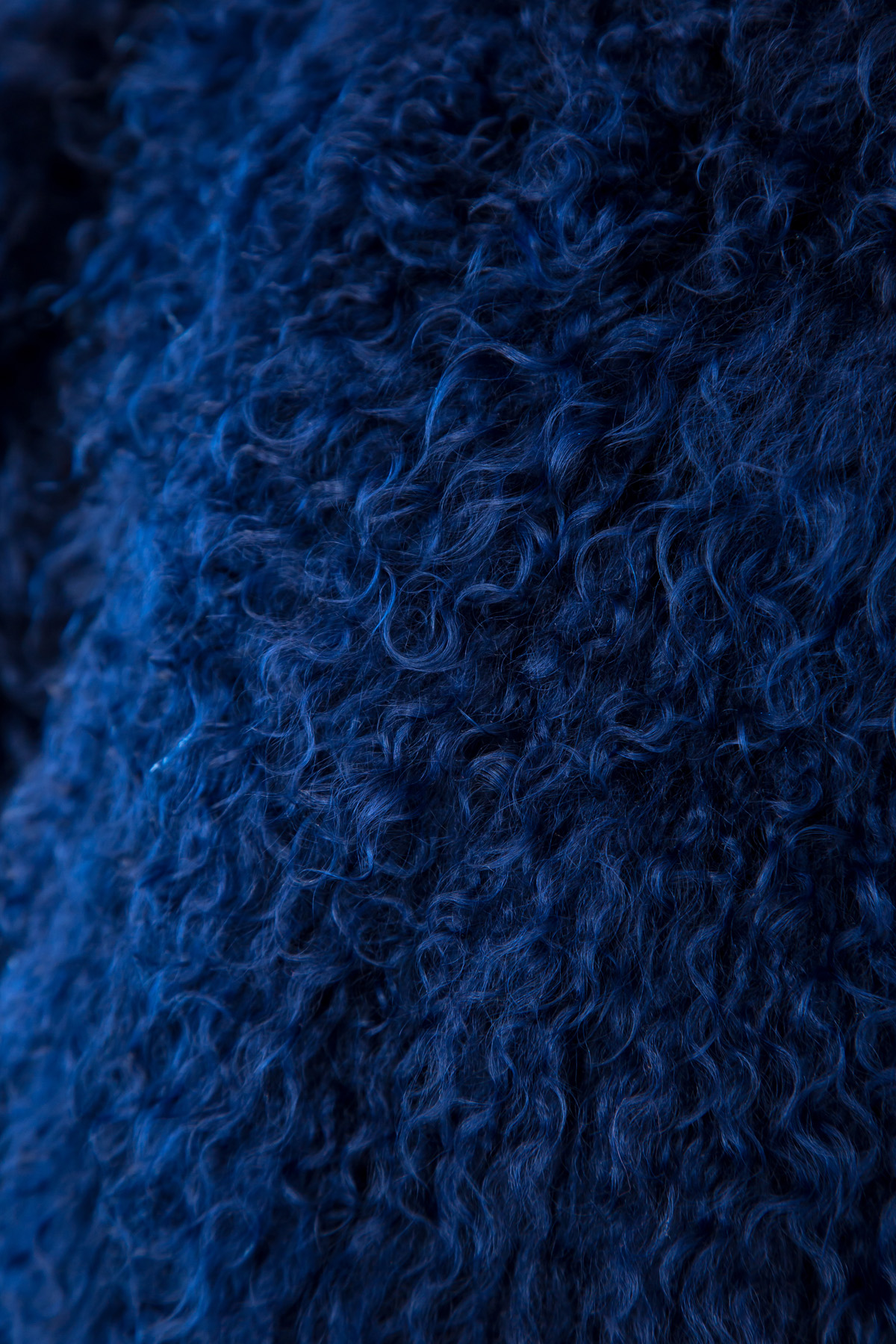Двусторонний жилет из овчины с длинным ворсом тёмно-синего цвета ETRO, размер 42;44 - фото 7