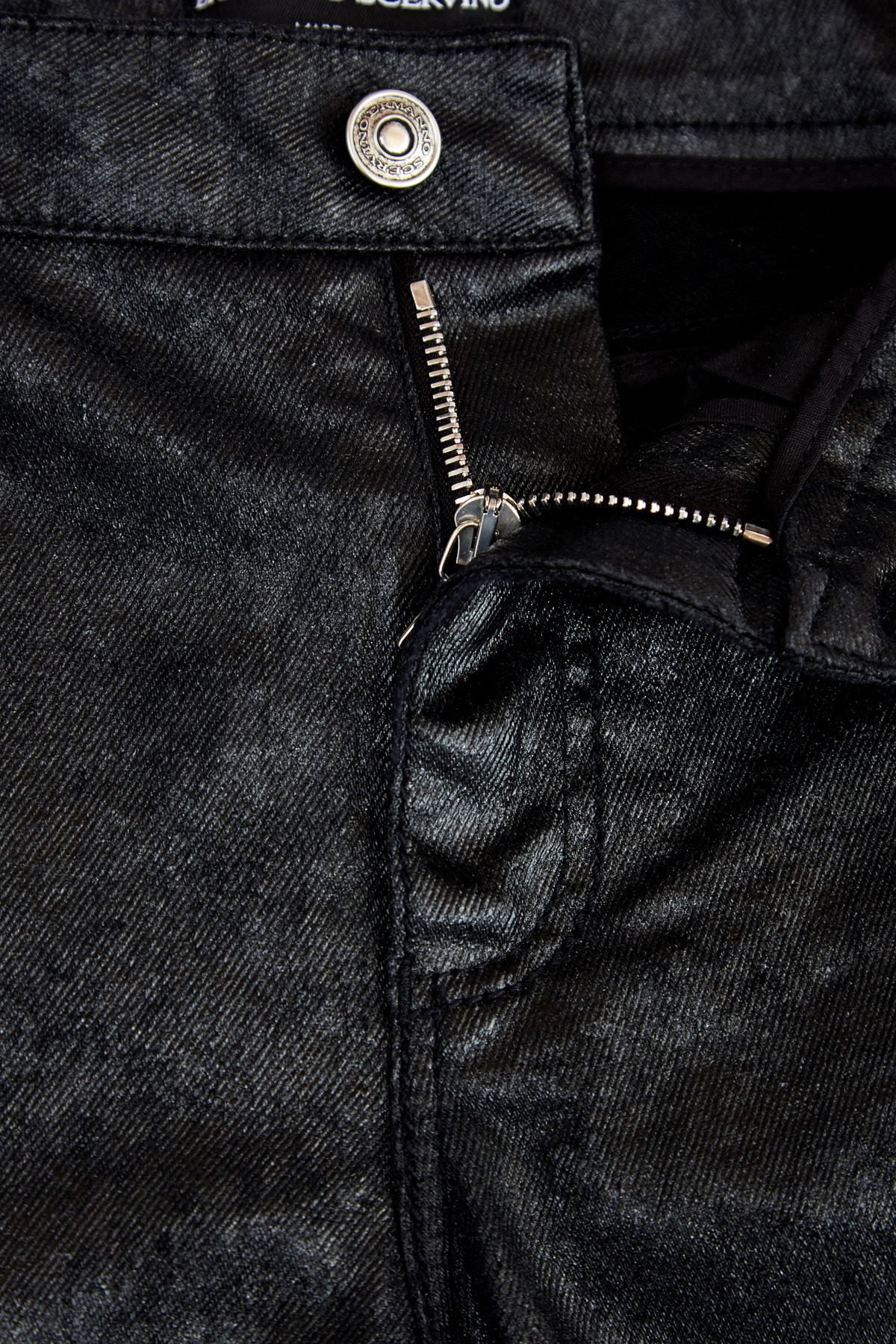 Укороченные джинсы с мерцающим напылением и эффектом Photoshop ERMANNO SCERVINO, цвет черный, размер 42;44 - фото 5