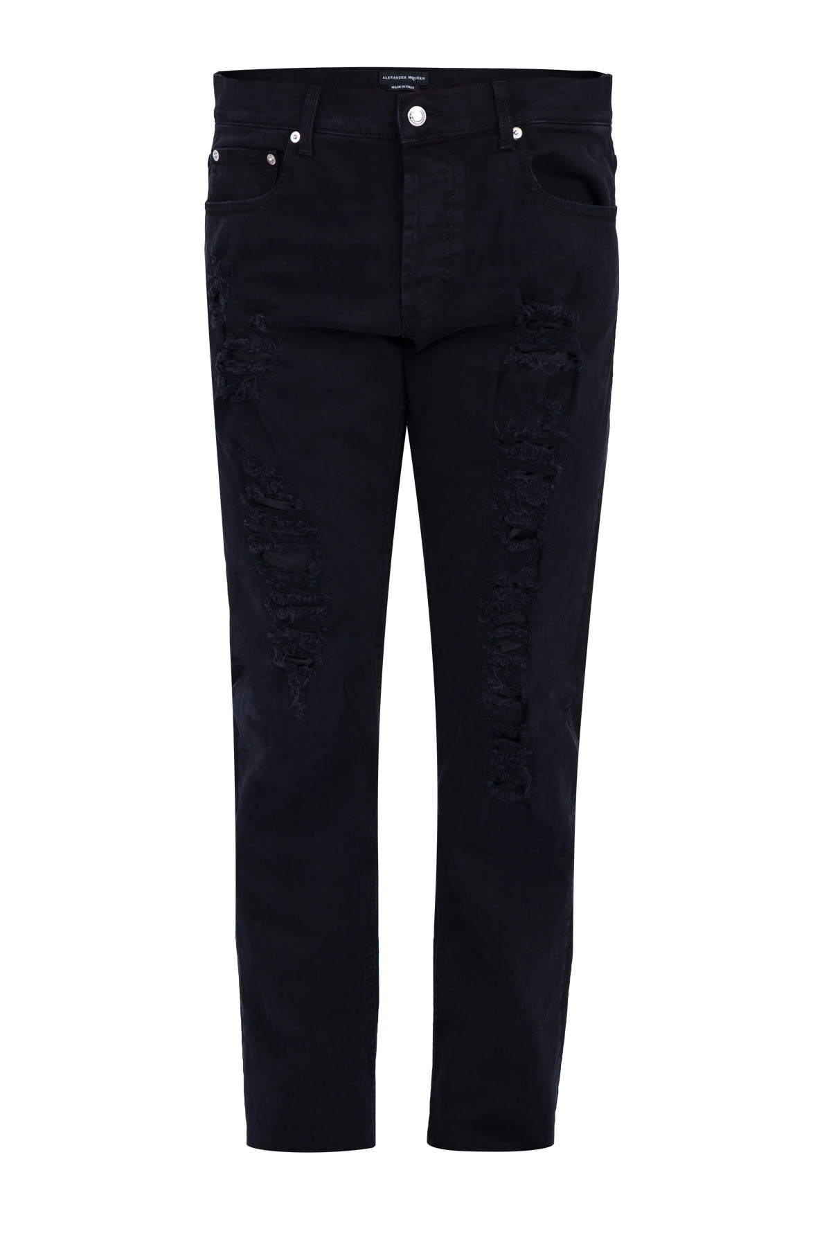 джинсы ALEXANDER MCQUEEN, цвет черный, размер 50 - фото 1