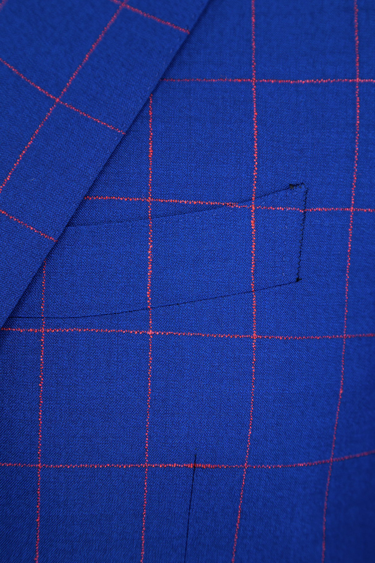 Костюм из шерстяной ткани в контрастную клетку CANALI, цвет синий, размер 52;52 - фото 5