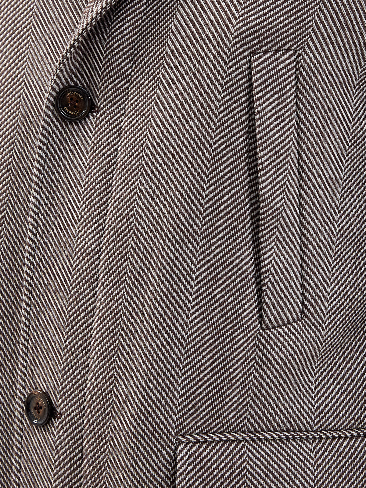 Пальто из плотной шерстяной ткани с графическим узором ELEVENTY, цвет черно-белый, размер 48;50;52;54 - фото 5