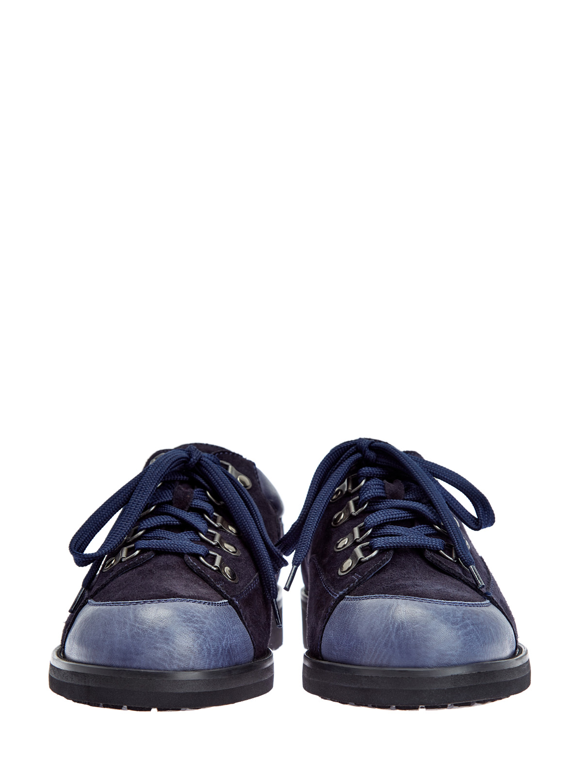 Утепленные мехом ботинки из кожи и замши MORESCHI, цвет синий, размер 39;40;41;41.5;42;42.5;43;43.5;44;45;46 - фото 6