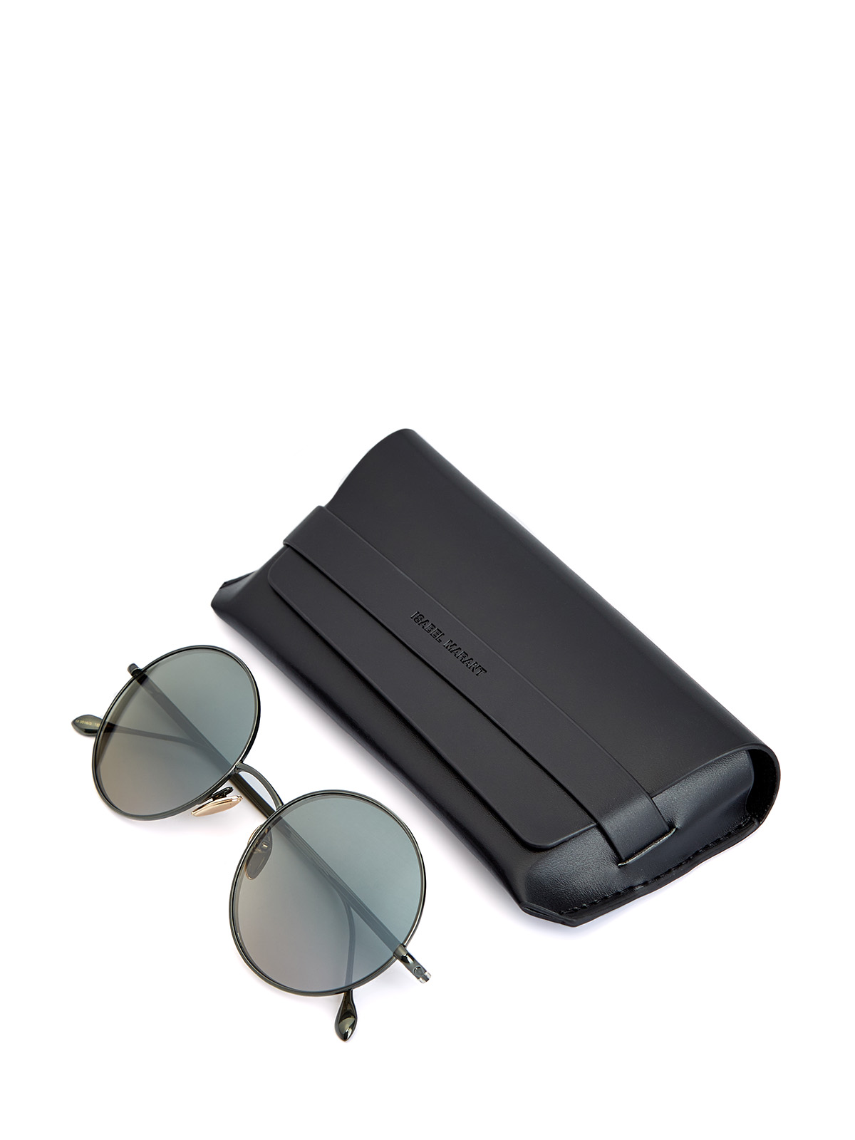 Солнцезащитные очки в круглой оправе с градиентными линзами Isabel Marant(sunglasses), цвет черный - фото 4