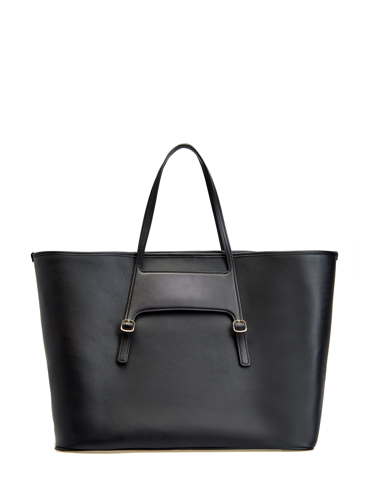 Кожаная сумка-шоппер с отделкой ручной работы SANTONI, цвет черный, размер 37;37.5;38;38.5;39.5;40;36;39 - фото 5