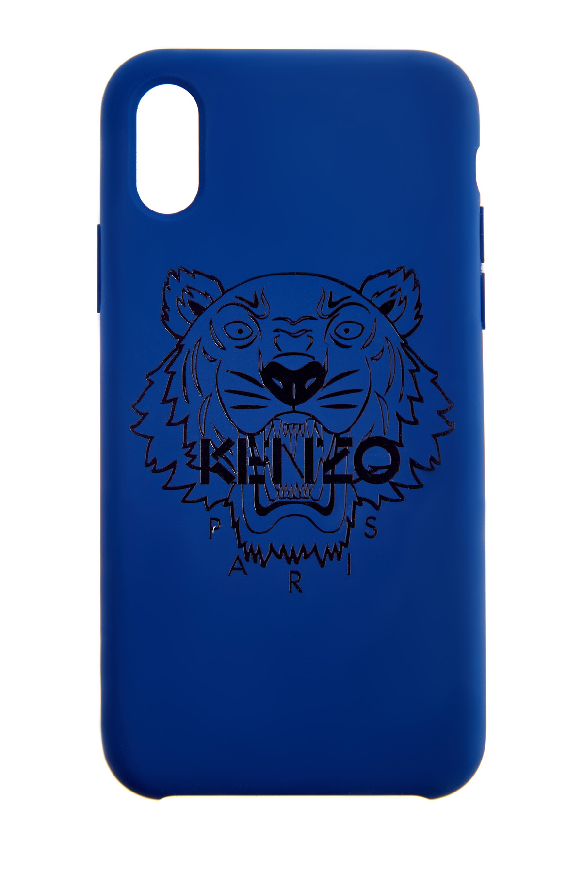 Чехол на iPhone X/XS с покрытием soft-touch и логотипом «Tiger» KENZO, цвет синий, размер 5.5