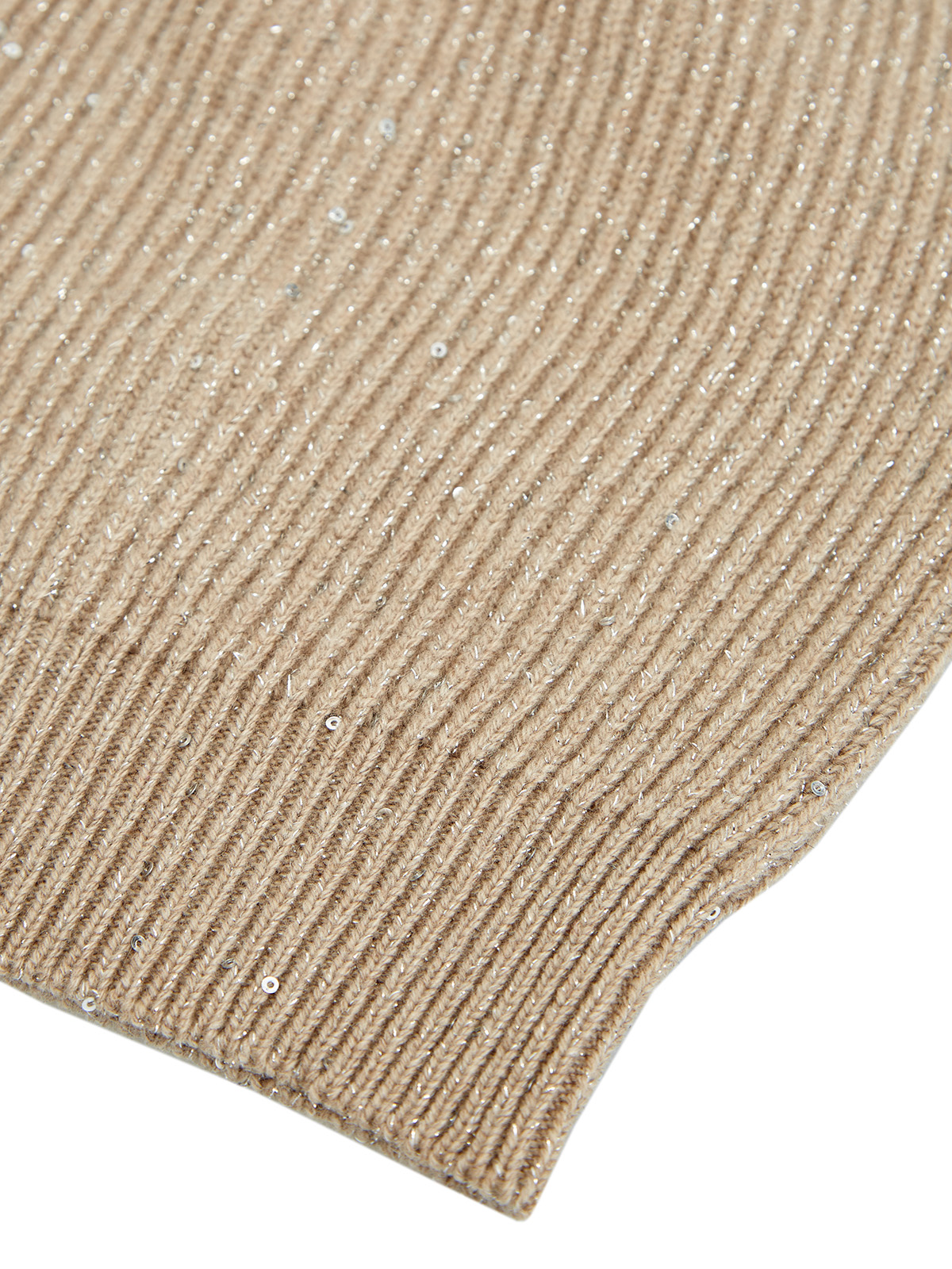 Шапка из шерсти и кашемира с мерцающей отделкой BRUNELLO CUCINELLI, цвет коричневый, размер S;M - фото 3