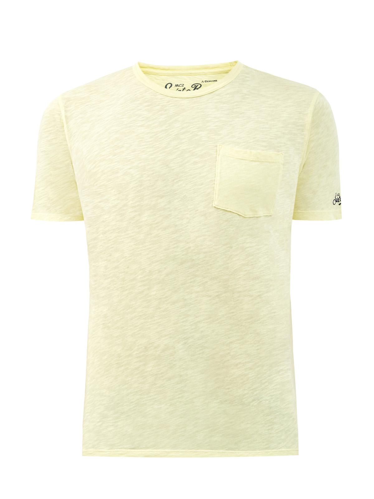 Хлопковая футболка с меланжевым эффектом MC2 SAINT BARTH, цвет желтый, размер M;XL;2XL;3XL - фото 1