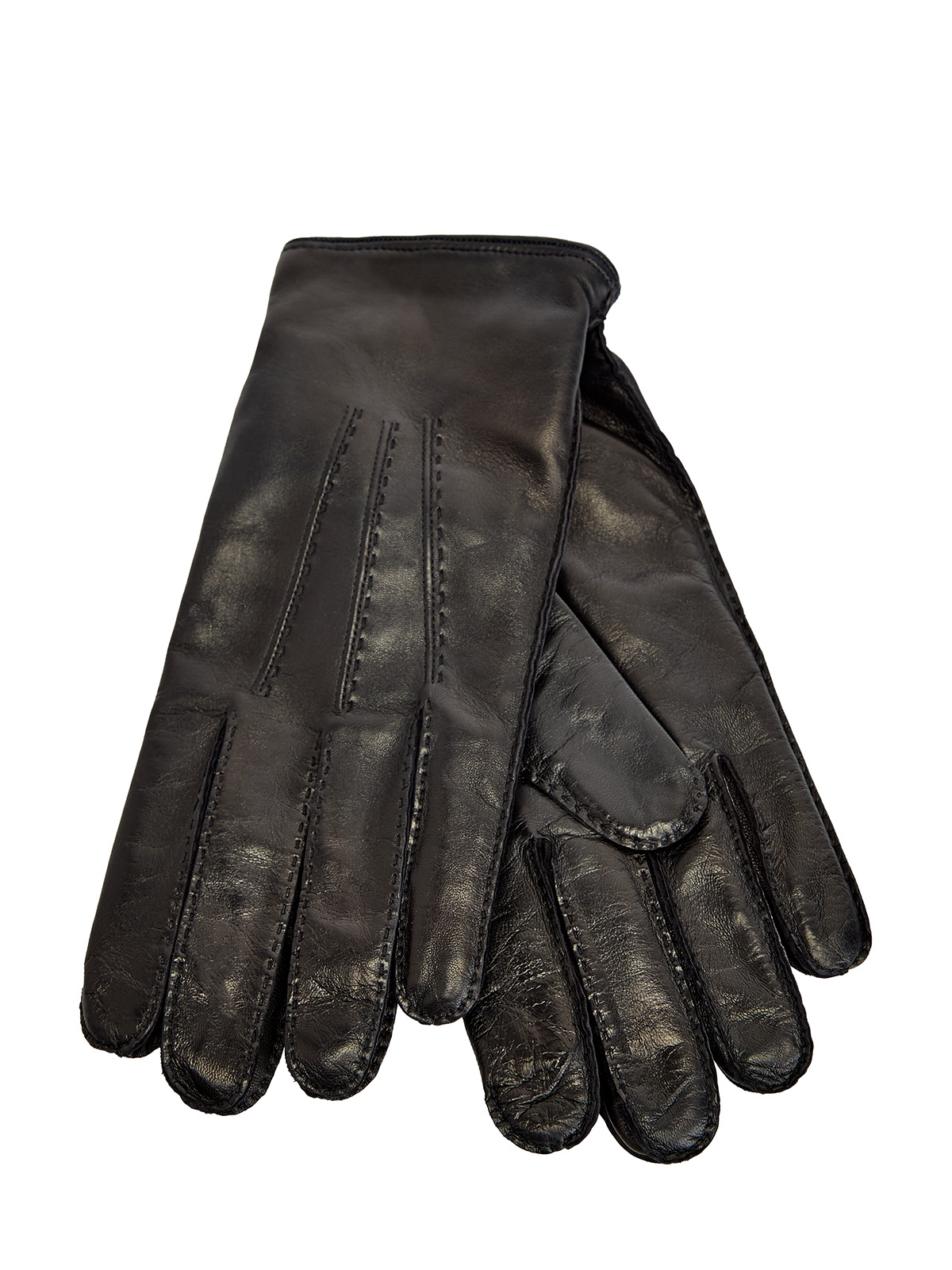 Перчатки из кожи ягненка с кашемировой подкладкой MORESCHI, цвет черный, размер S;M;L - фото 1