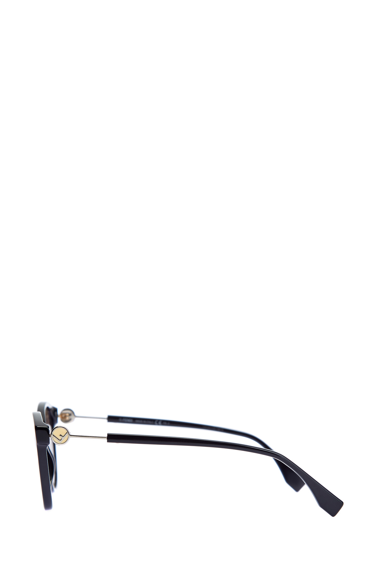 Очки в стиле минимализм с тонкими дужками FENDI (sunglasses), цвет серый, размер 40;42;44;46 - фото 4