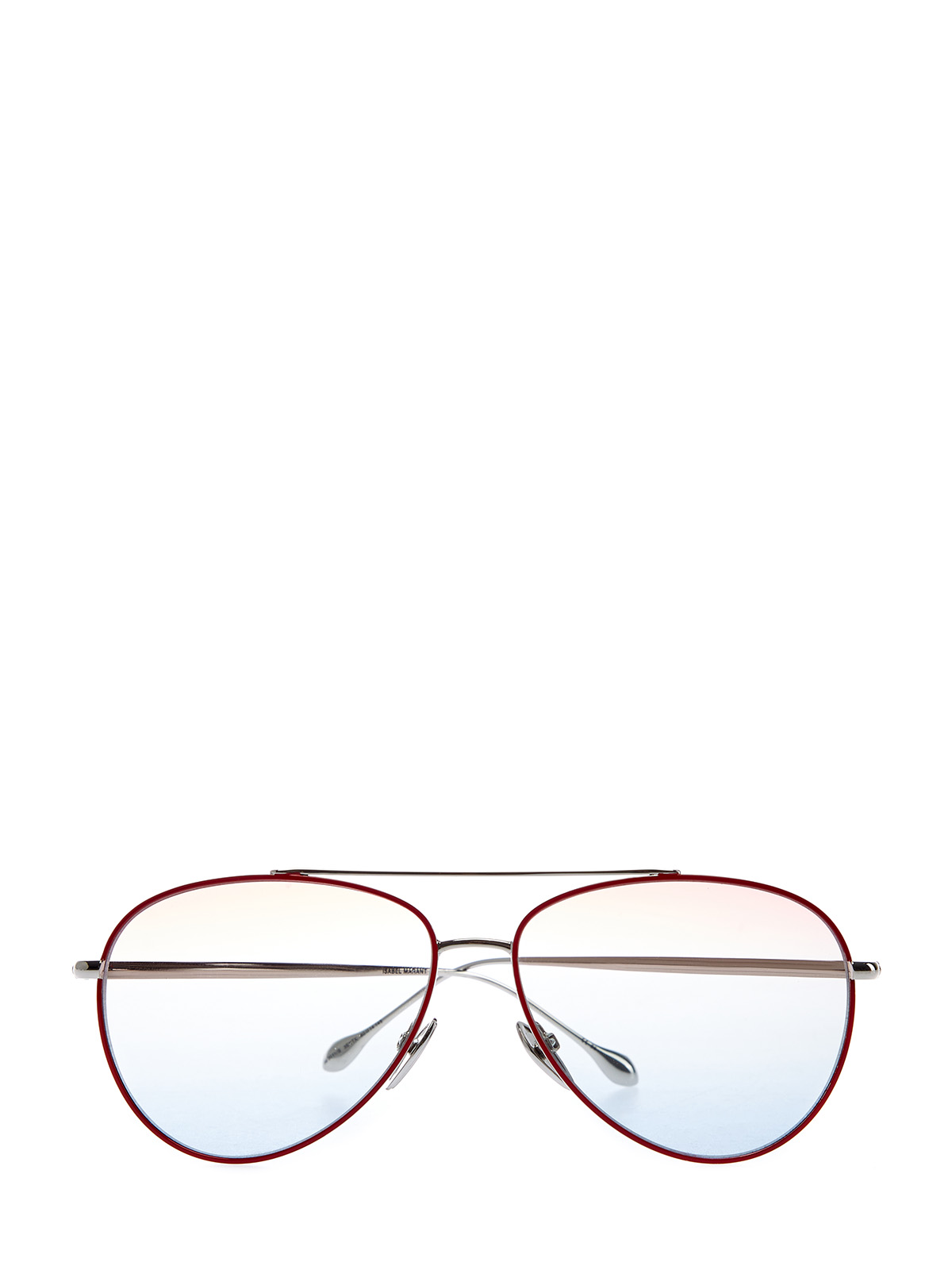 Очки в тонкой золотистой оправе с градиентными линзами Isabel Marant(sunglasses), цвет розовый