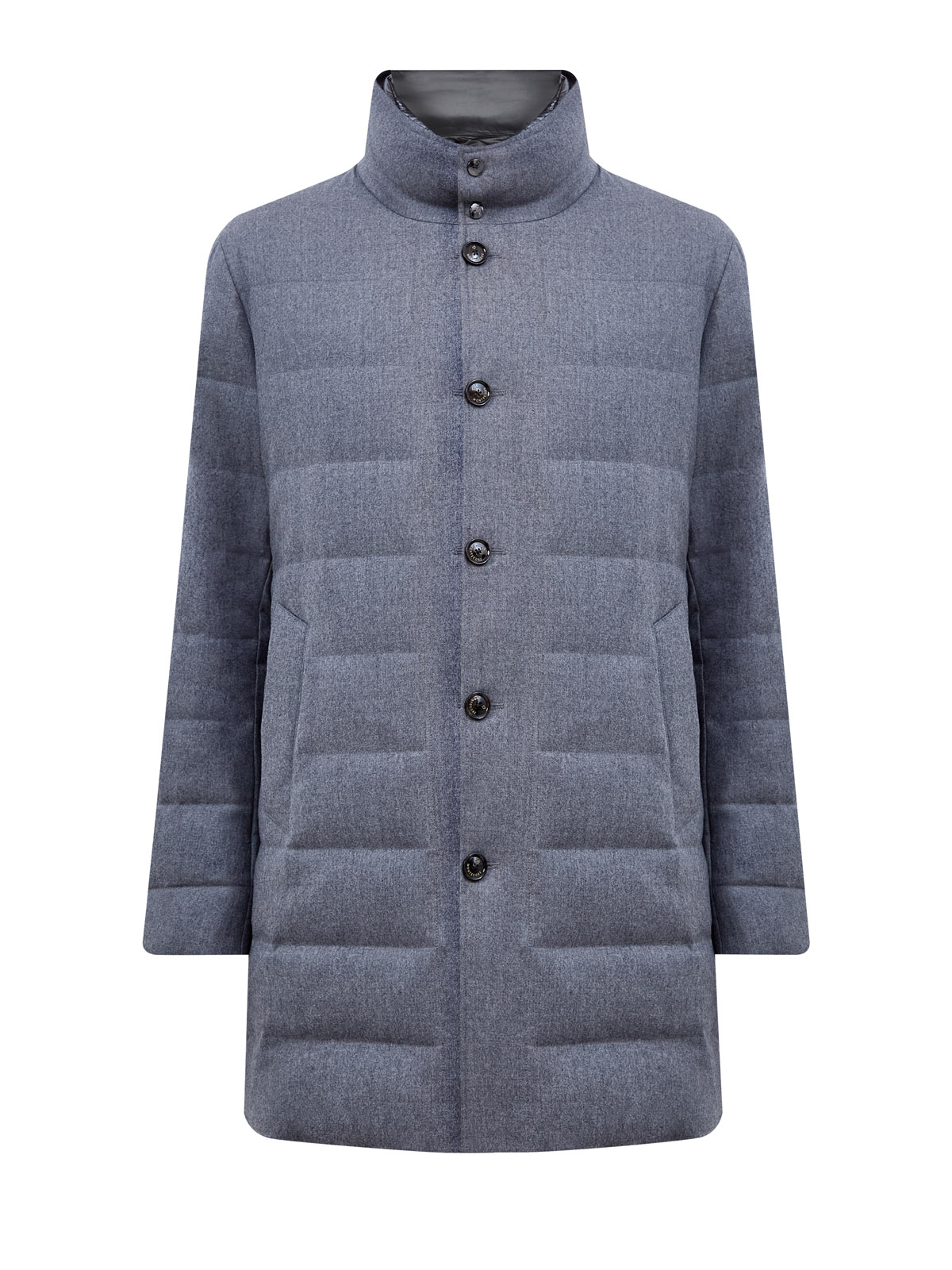 

Пуховое пальто-трансформер из шерсти со съемным жилетом, Серый, Пуховое пальто-трансформер из шерсти со съемным жилетом