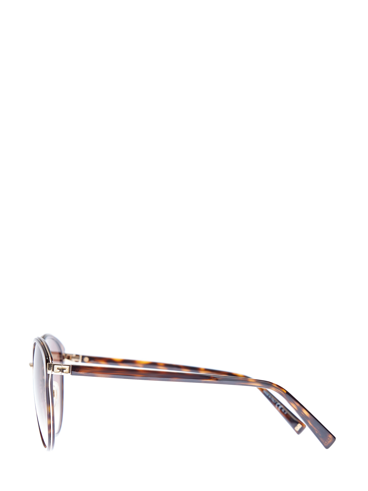 Очки в тонкой оправе с запаянным черепаховым принтом GIVENCHY (sunglasses), цвет коричневый, размер S;M;L - фото 3