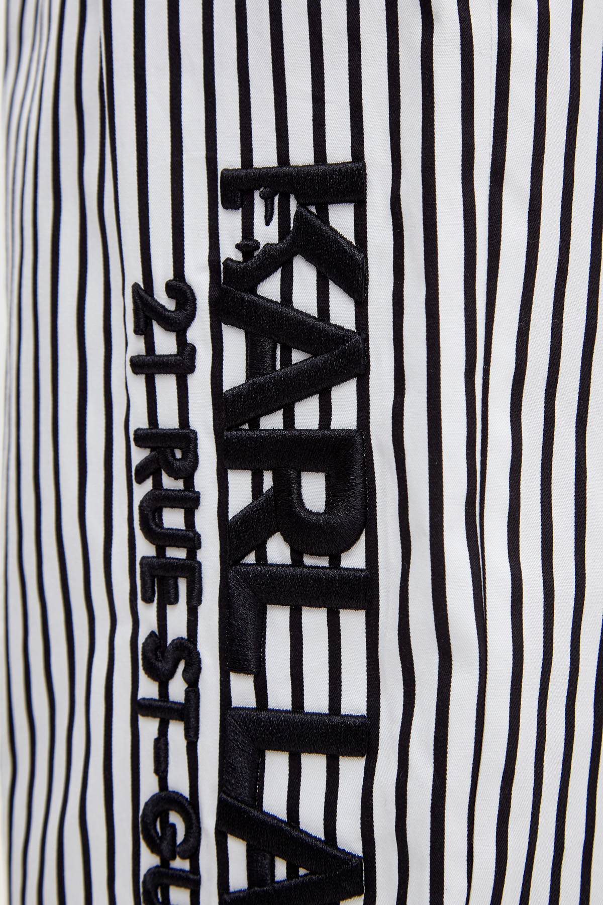 Кюлоты из легкого хлопка с объемным принтом Rue St-Guillaume KARL LAGERFELD, цвет черно-белый, размер XS - фото 6