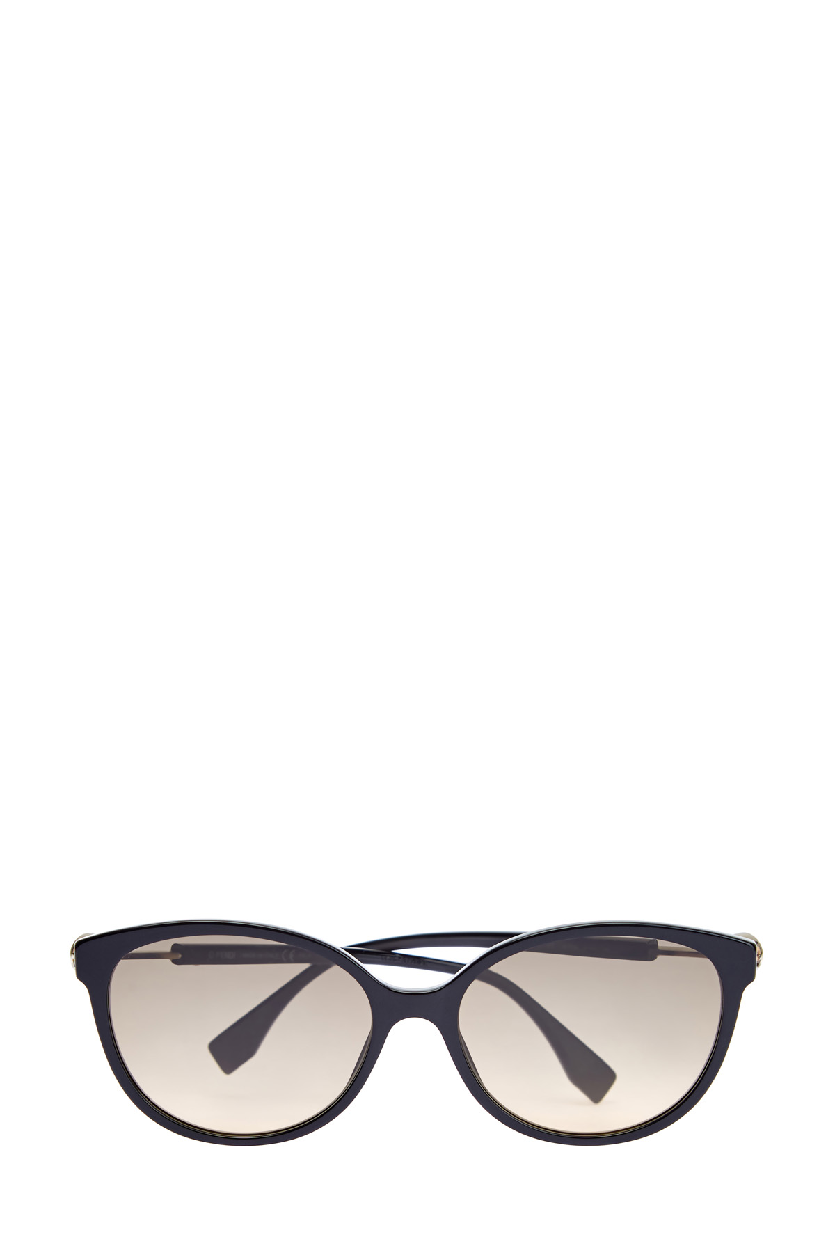 Очки в стиле минимализм с тонкими дужками FENDI (sunglasses), цвет серый, размер 40;42;44;46 - фото 1