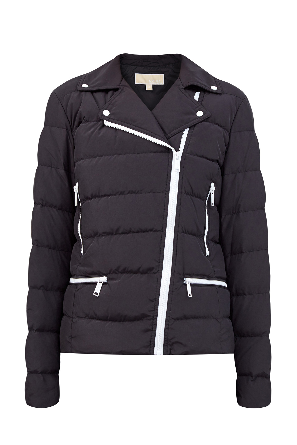 Куртка в байкерском стиле с контрастными молниями MICHAEL Michael Kors, цвет черный, размер S;M;L;XL;XS - фото 1