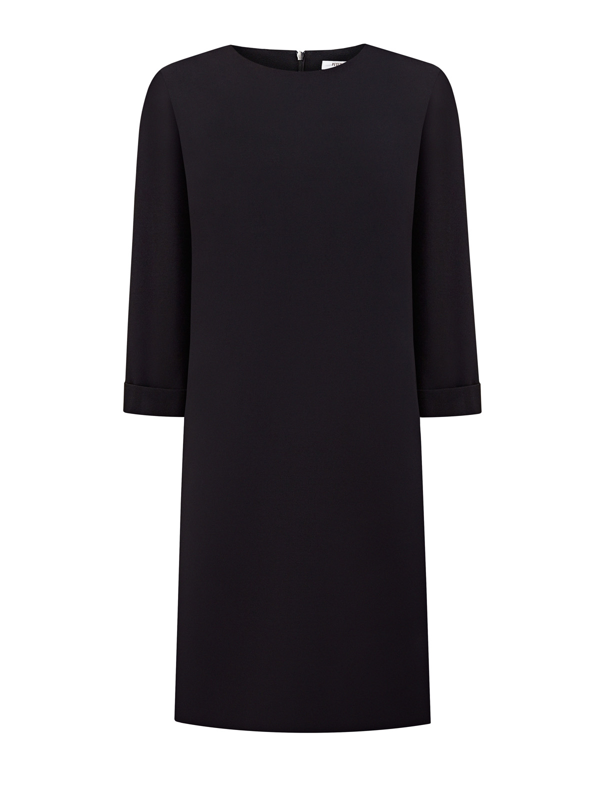 Однотонное платье-миди из крепа с цепочками Punto Luce PESERICO, цвет черный, размер 46;48;42 - фото 1