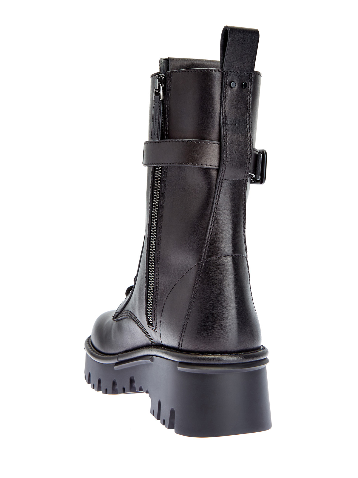 Высокие ботинки из телячьей кожи с логотипом VALENTINO GARAVANI, цвет черный, размер 36;40 - фото 4
