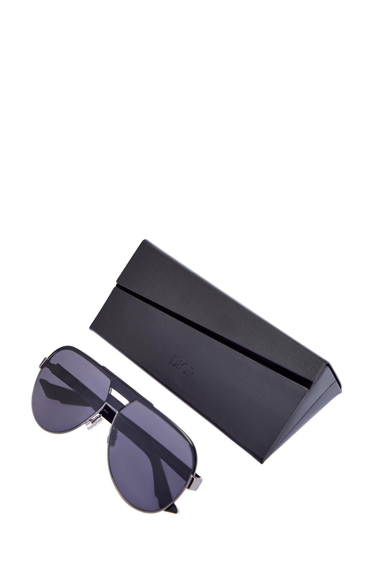Очки-авиаторы DiorForeRunner с яркими дужками DIOR (sunglasses) men, цвет черный, размер S;M - фото 4