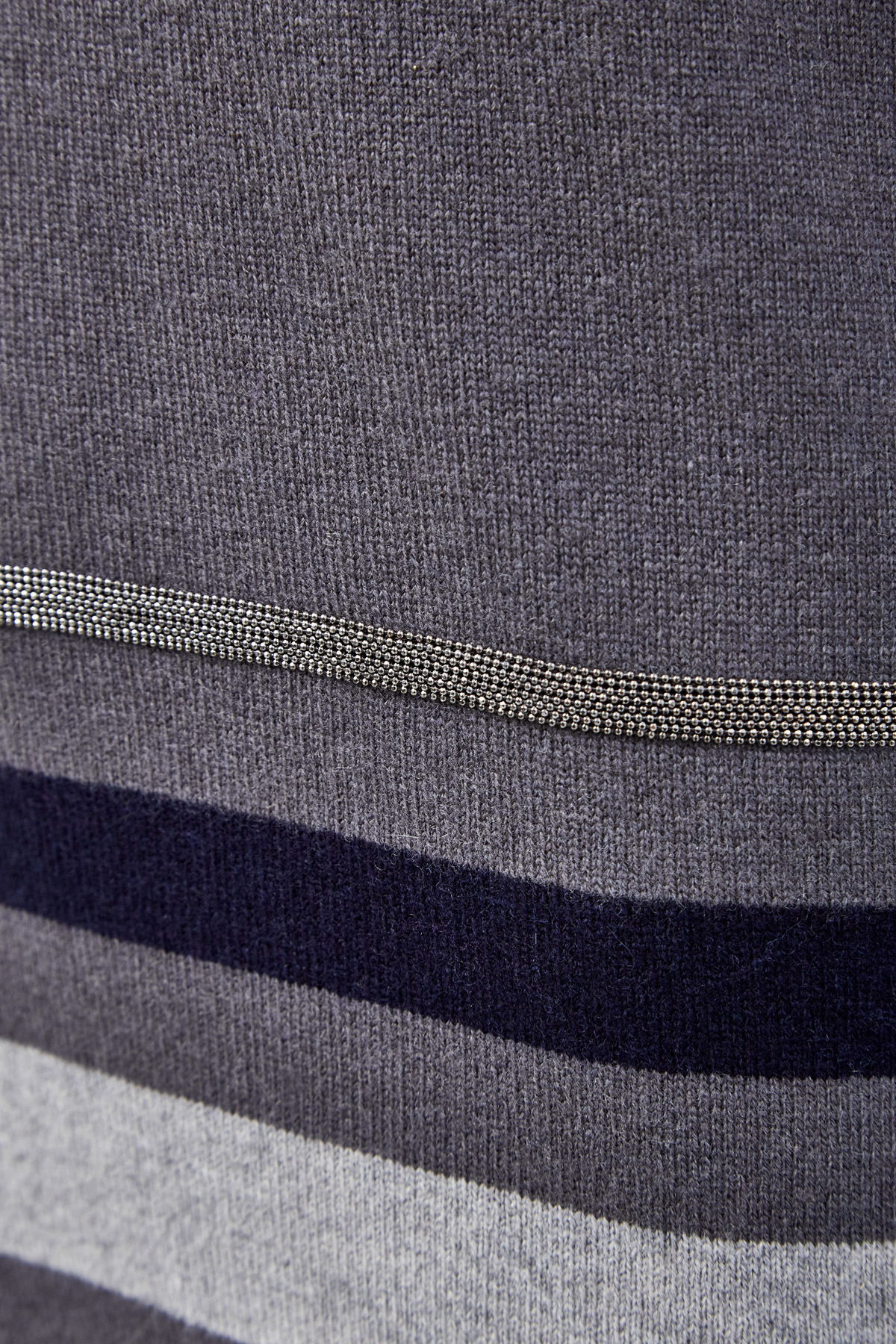 Платье-баллон из шерсти мериноса и кашемира FABIANA FILIPPI, цвет серый, размер 40;46 - фото 6