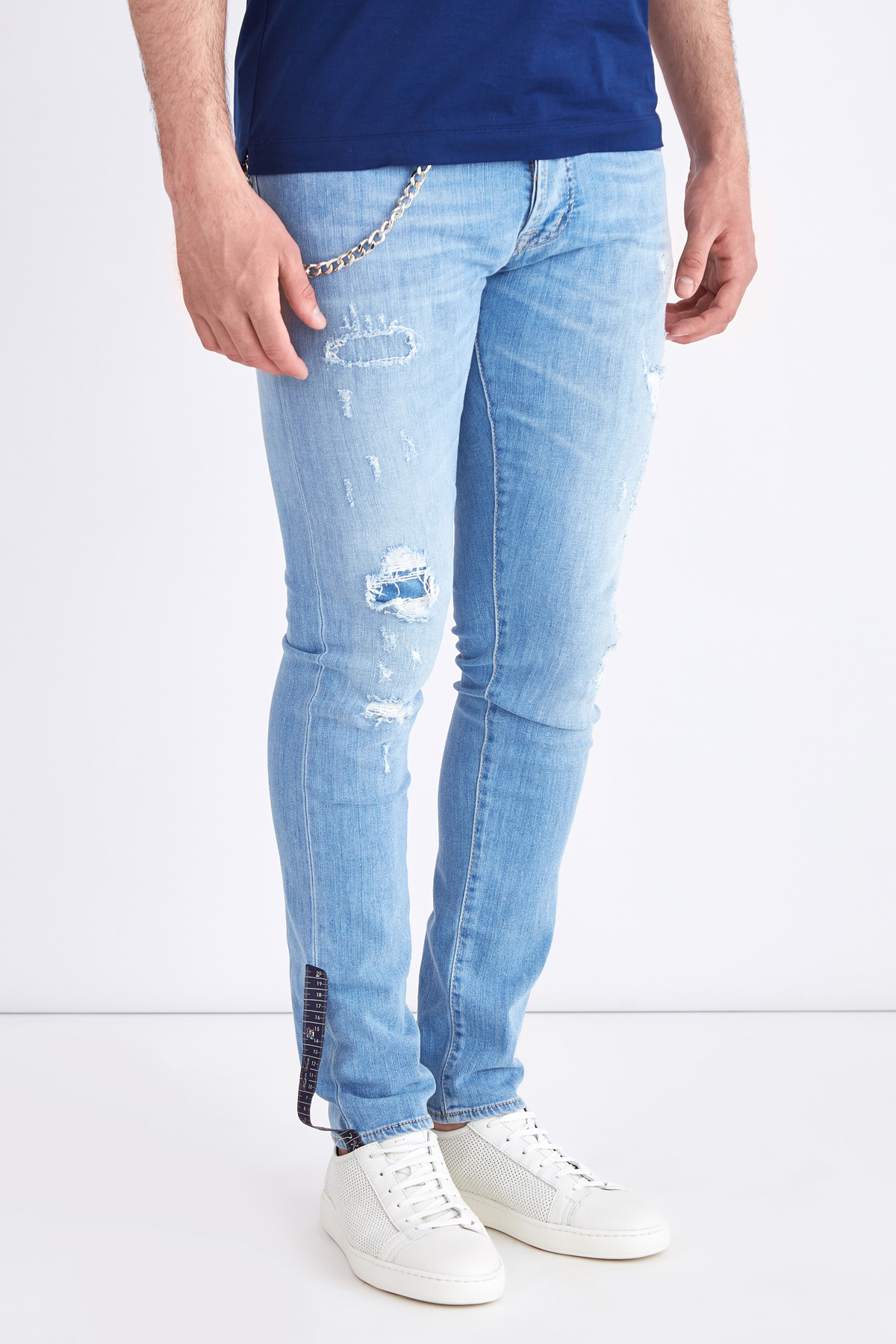 джинсы SARTORIA TRAMAROSSA, цвет голубой, размер 54;50;52 - фото 3