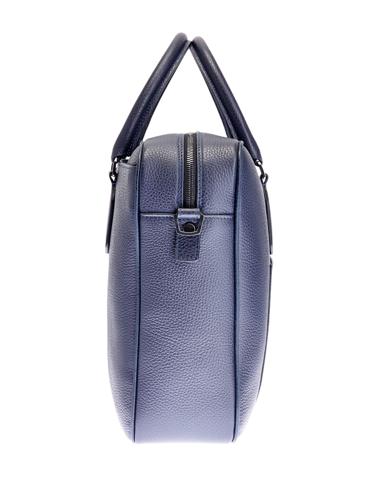 Кожаная сумка для ноутбука с регулируемым ремнем CANALI, цвет синий, размер 36;36.5;38;39;40 - фото 4
