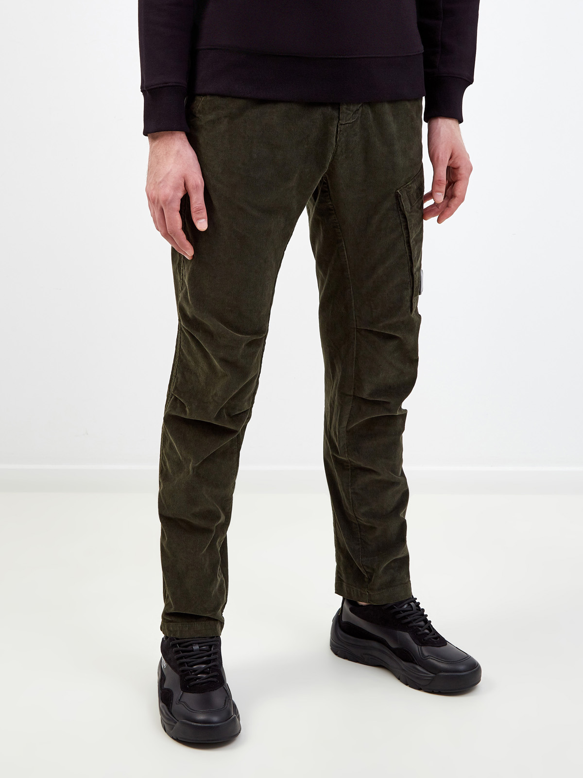 Вельветовые брюки в стиле карго с линзой C.P. Company C.P.COMPANY, цвет зеленый, размер L;XL;M - фото 3